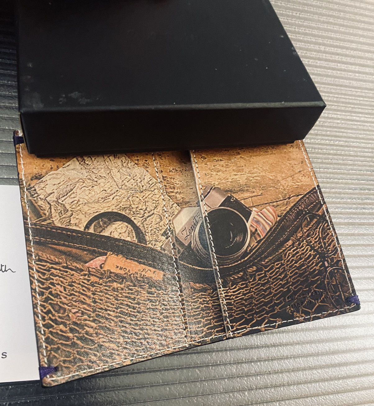 Paul Smith Paul Smith 🇮🇹 Nero leather Leitz camera collage cc wallet NEW Size ONE SIZE - 6 Thumbnail