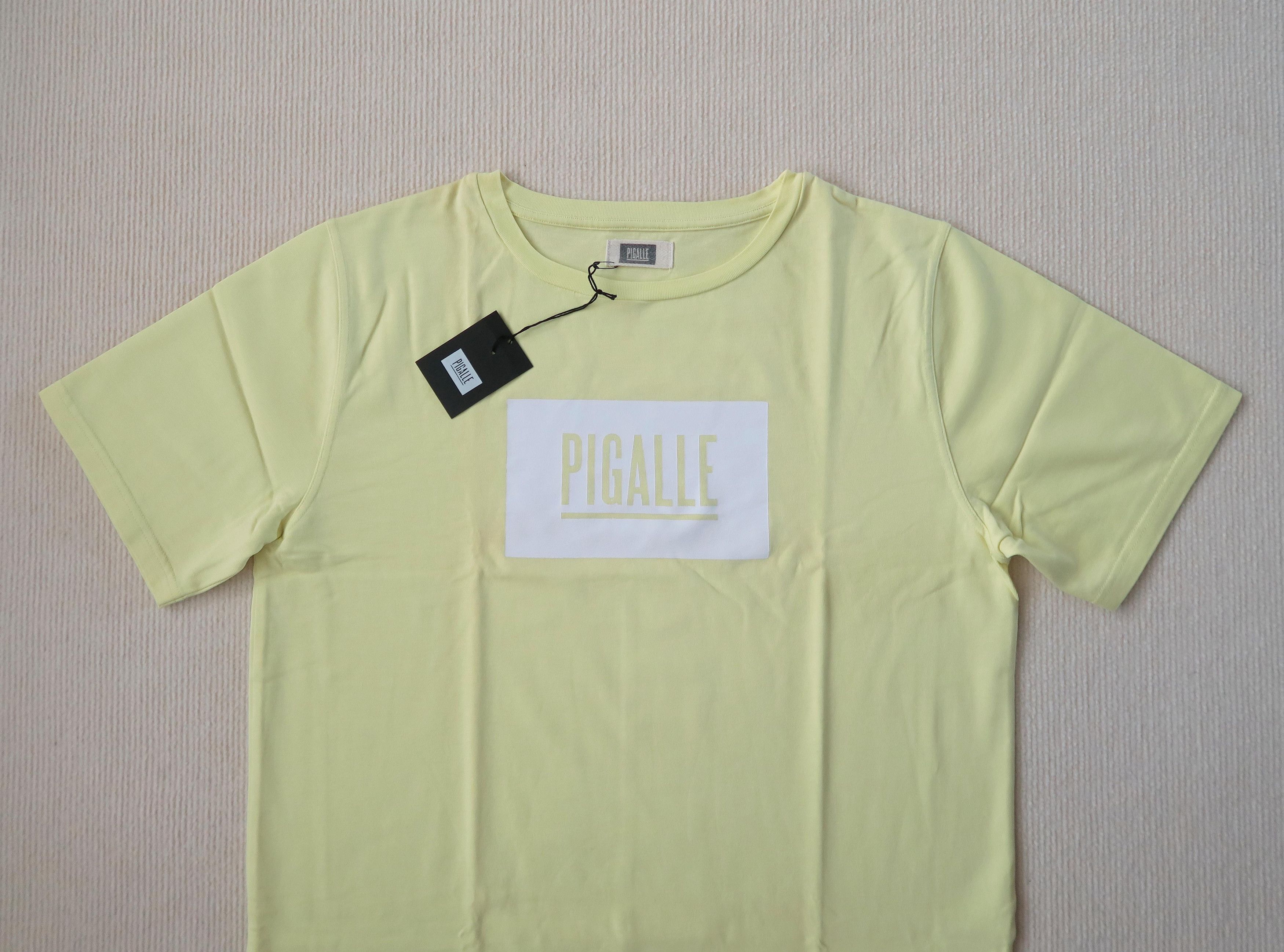 Pigalle Pigalle Neon Yellow Box Logo T-shirt Size US XL / EU 56 / 4 - 2 Thumbnail