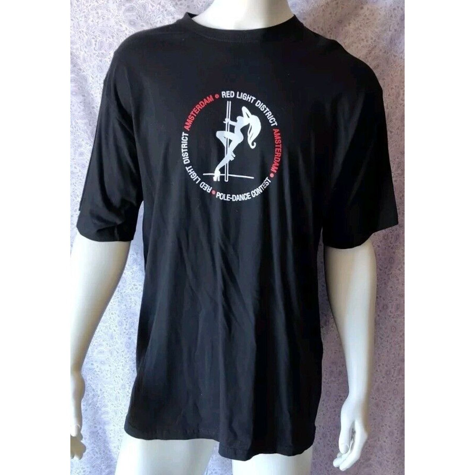 Other NWOT !! Amsterdam "Red Light District" Black Graphic Tee XL Size US L / EU 52-54 / 3 - 1 Thumbnail