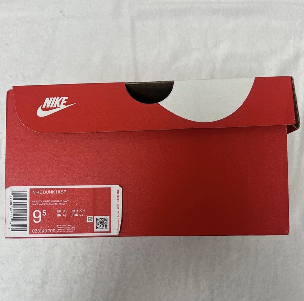 Nike Nike Dunk High Michigan 2020 Size US 9.5 / EU 42-43 - 6 Thumbnail