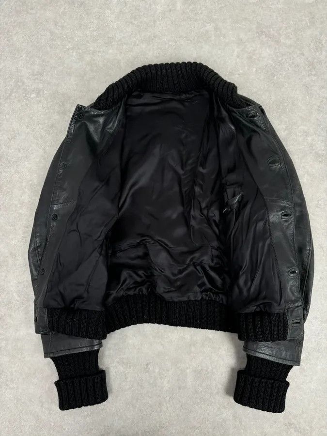 Daniele Alessandrini AW2005 Daniele Alessandrini Black Eroded Buttoned Leather Jacket Size US L / EU 52-54 / 3 - 7 Thumbnail