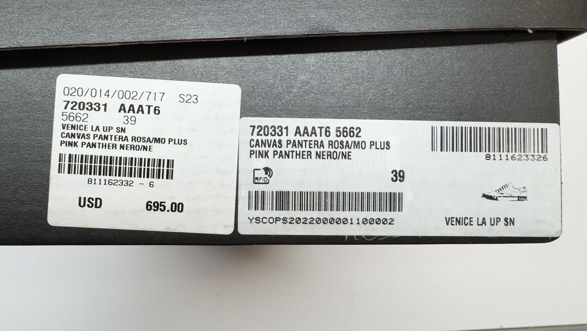Hedi Slimane × Saint Laurent Paris RARE! Saint Laurent Canvas Pink Panther Venice Sneakers - 39 Size US 6 / EU 39 - 7 Thumbnail