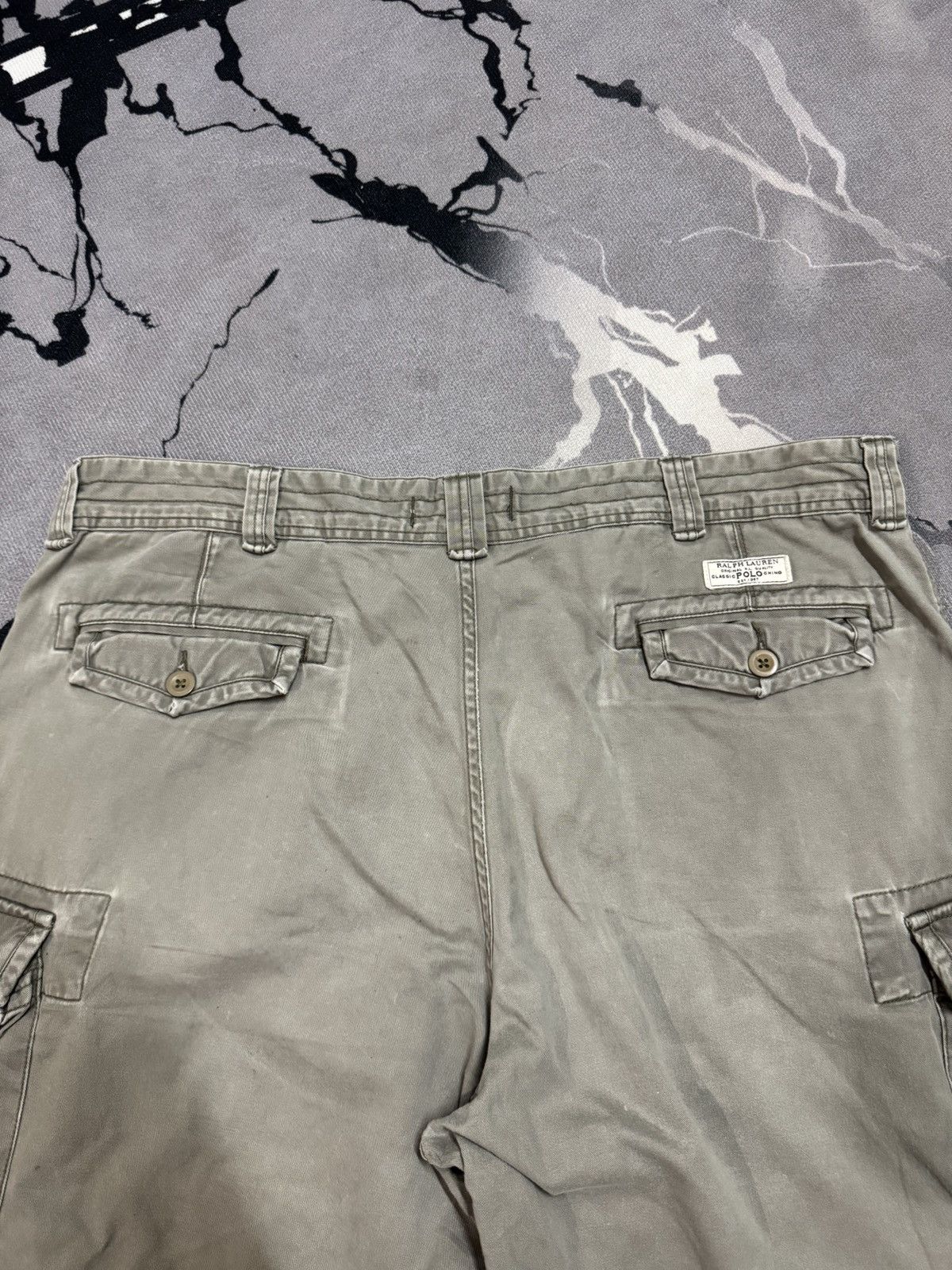 Polo Ralph Lauren Vintage Trashed Sun Faded Polo Ralph Lauren Short Pants Size US 42 / EU 58 - 10 Thumbnail