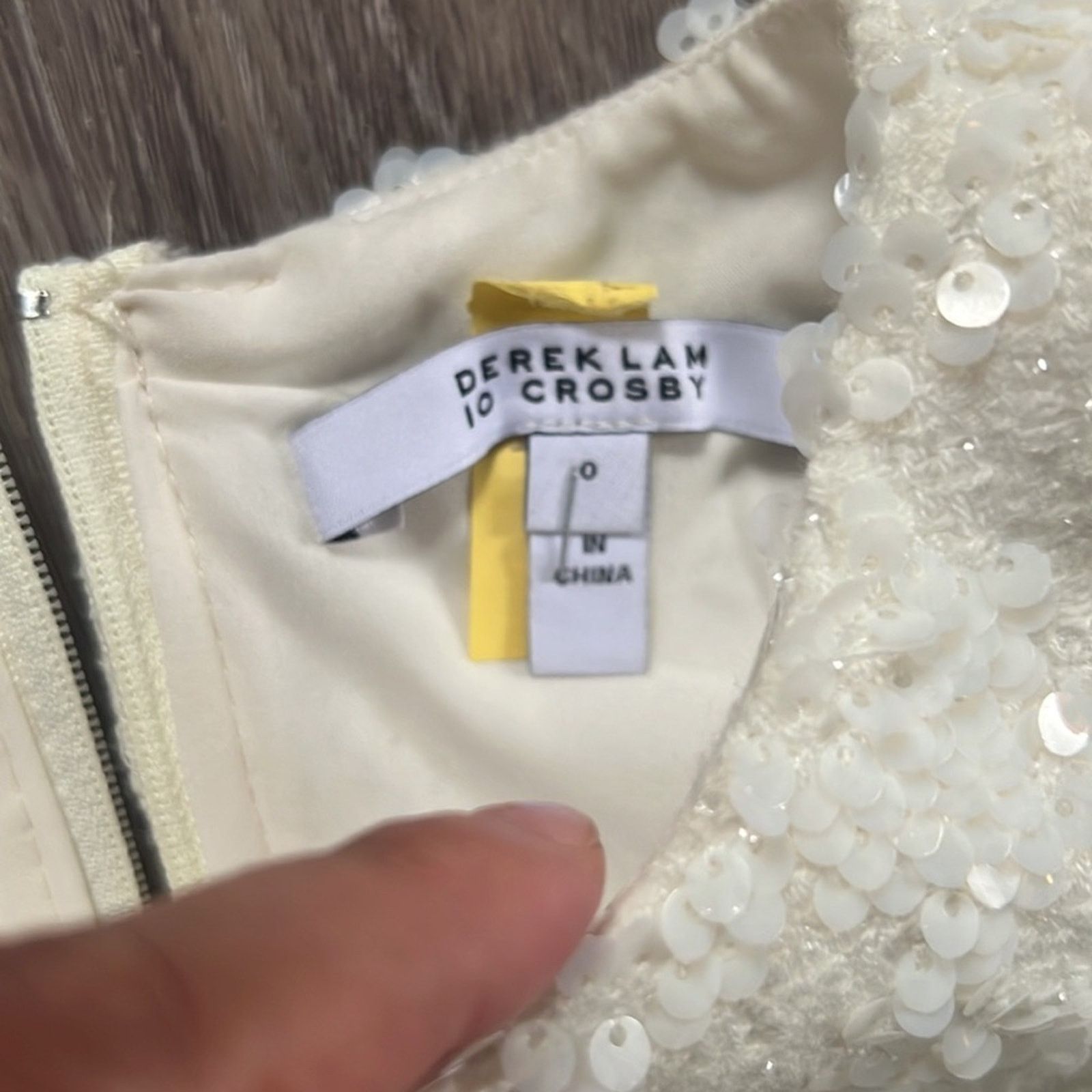 Derek Lam 10 Crosby 10 Crosby Derek Lam White Sequins Mini Dress Size 0 Size XS / US 0-2 / IT 36-38 - 10 Thumbnail