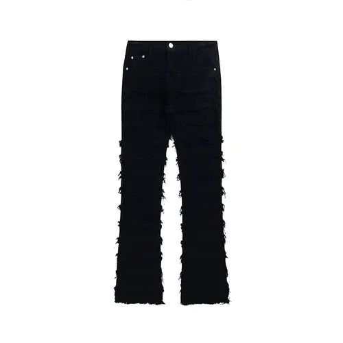 VIBE punk damaged flared ripped jeans Size US 32 / EU 48 - 5 Thumbnail