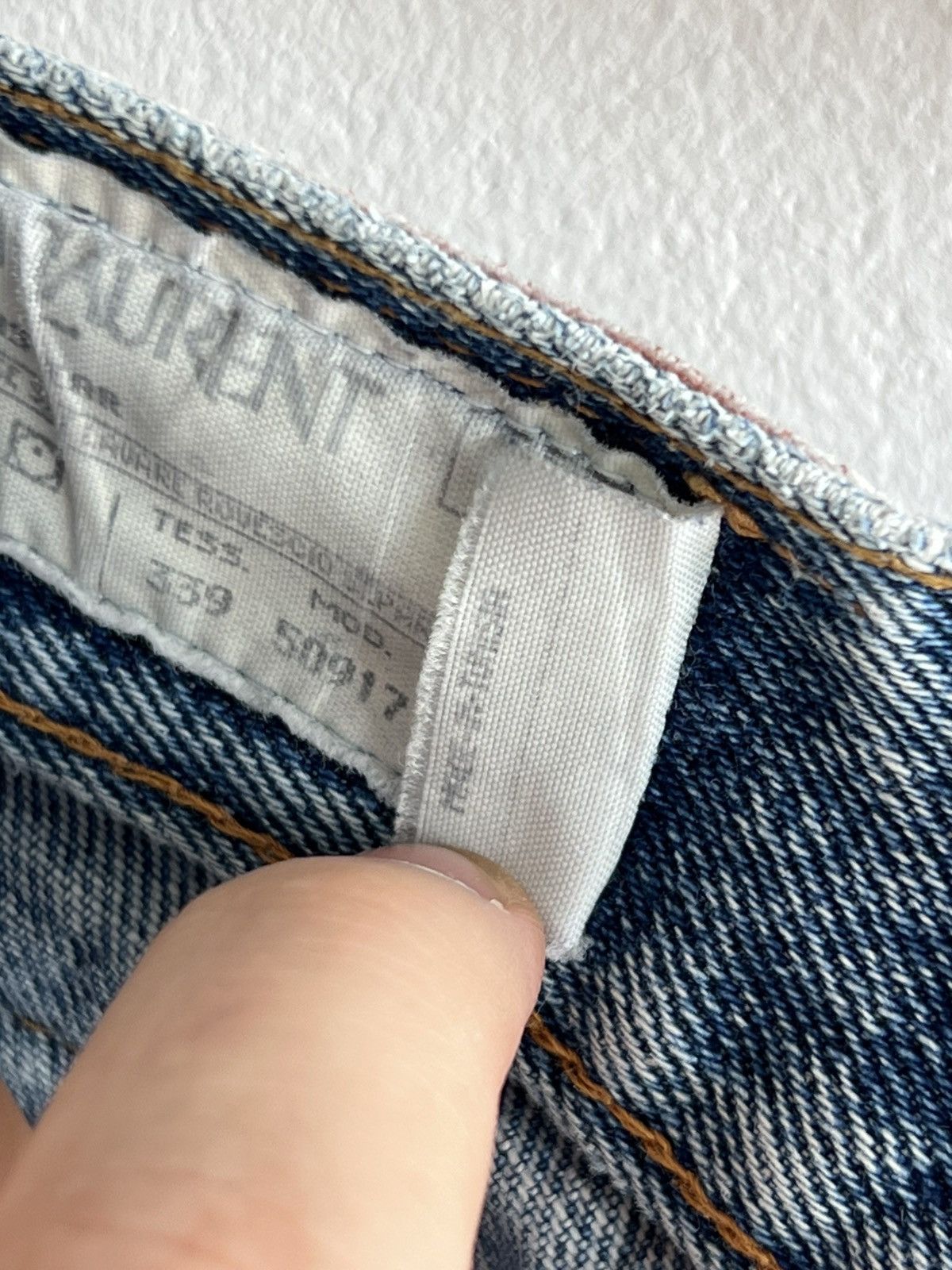 Yves Saint Laurent Vintage Yves Saint Laurent YSL Mens Blue Denim Jeans Pants Size US 39 - 16 Thumbnail