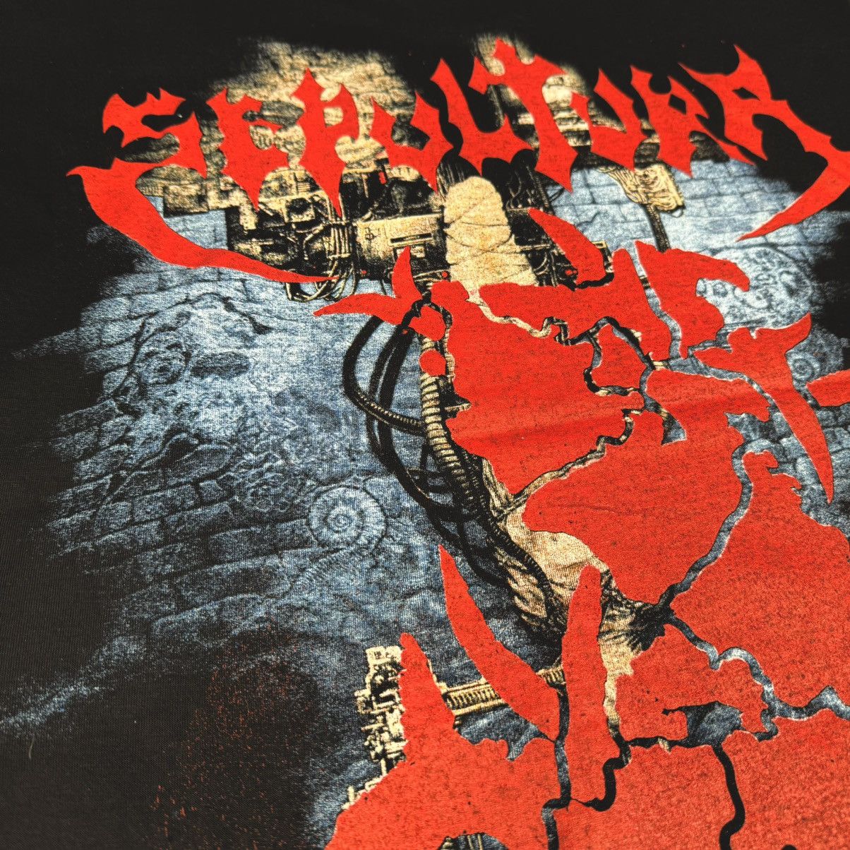 Band Tees Vintage Early 90s Sepultura Empire All Over Euro T Shirt Size US L / EU 52-54 / 3 - 7 Thumbnail