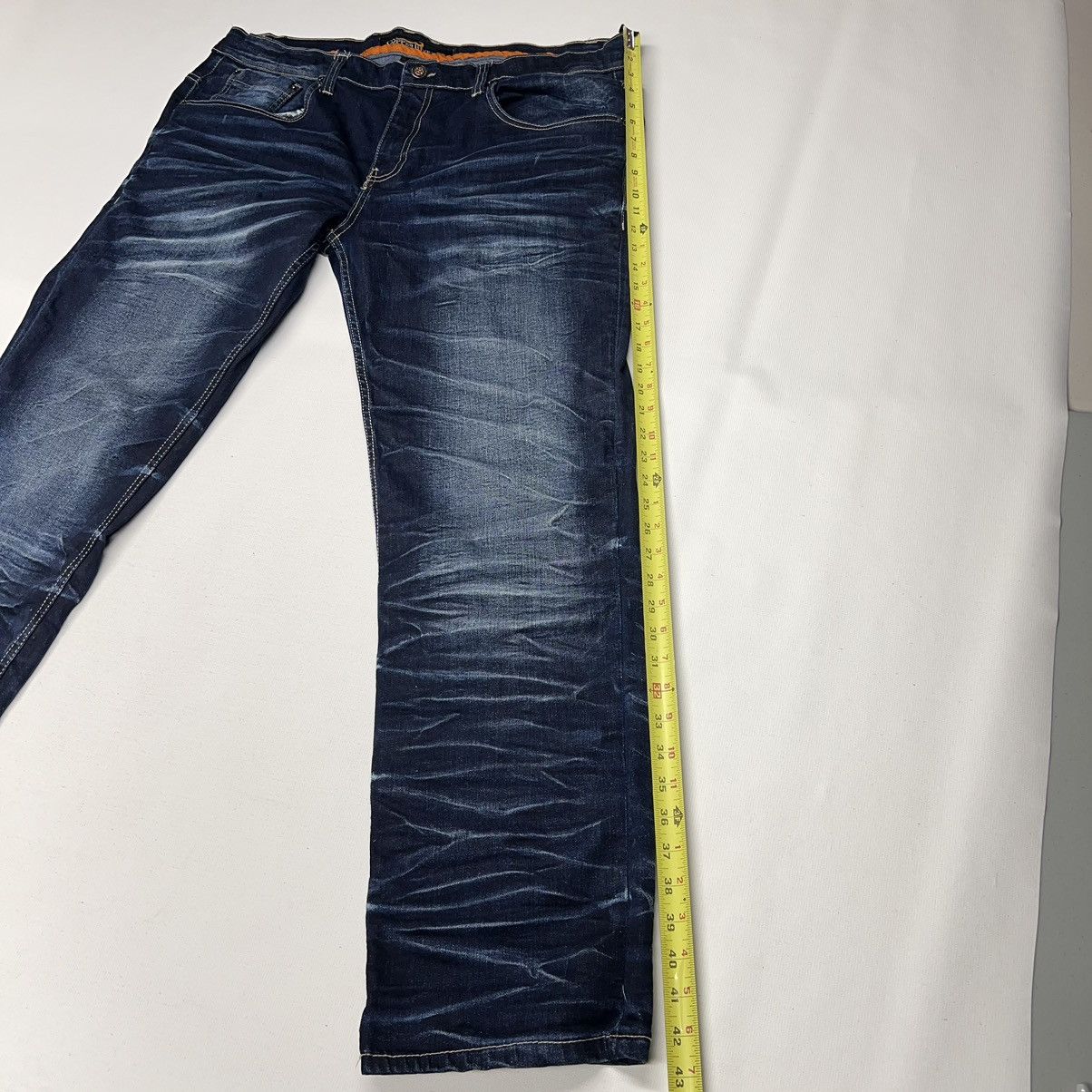 Vintage Copper Rivet Jeans Blue Denim Straight Y2K Hip Hop Baggy Size US 38 / EU 54 - 14 Thumbnail