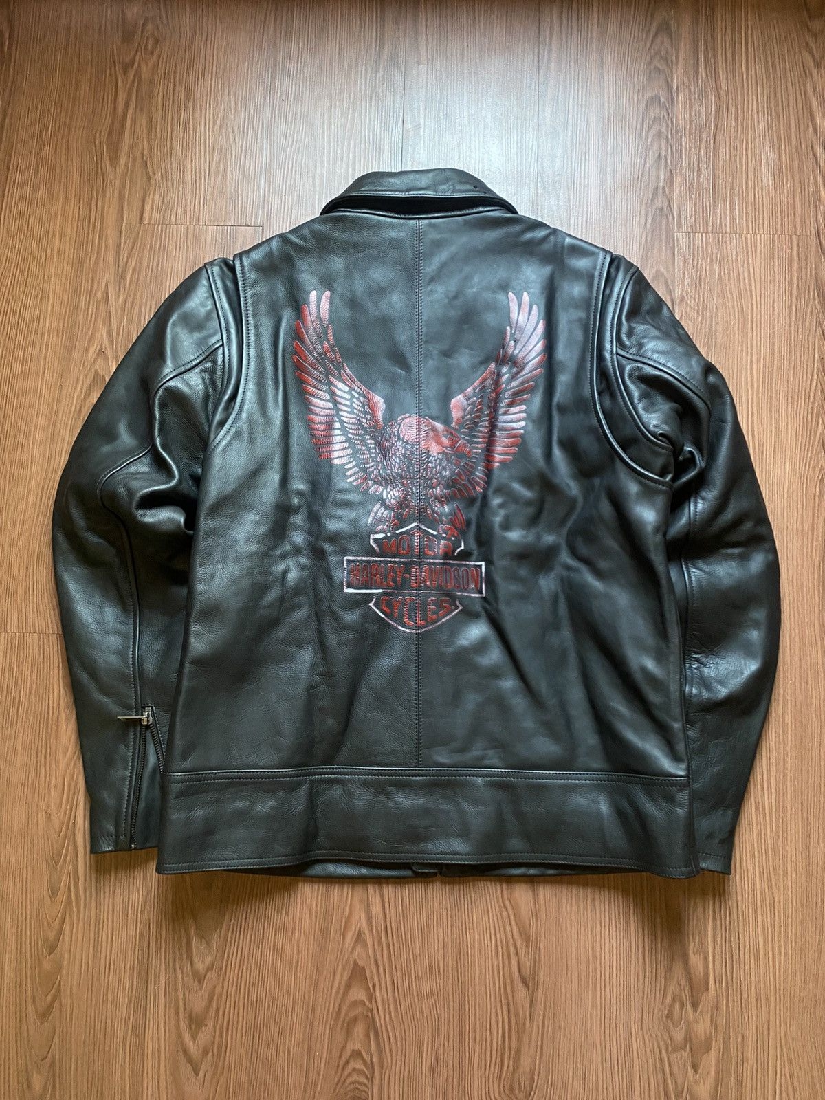 Harley Davidson 😱RARE😱 harley davidson leather jacket Size US M / EU 48-50 / 2 - 2 Thumbnail