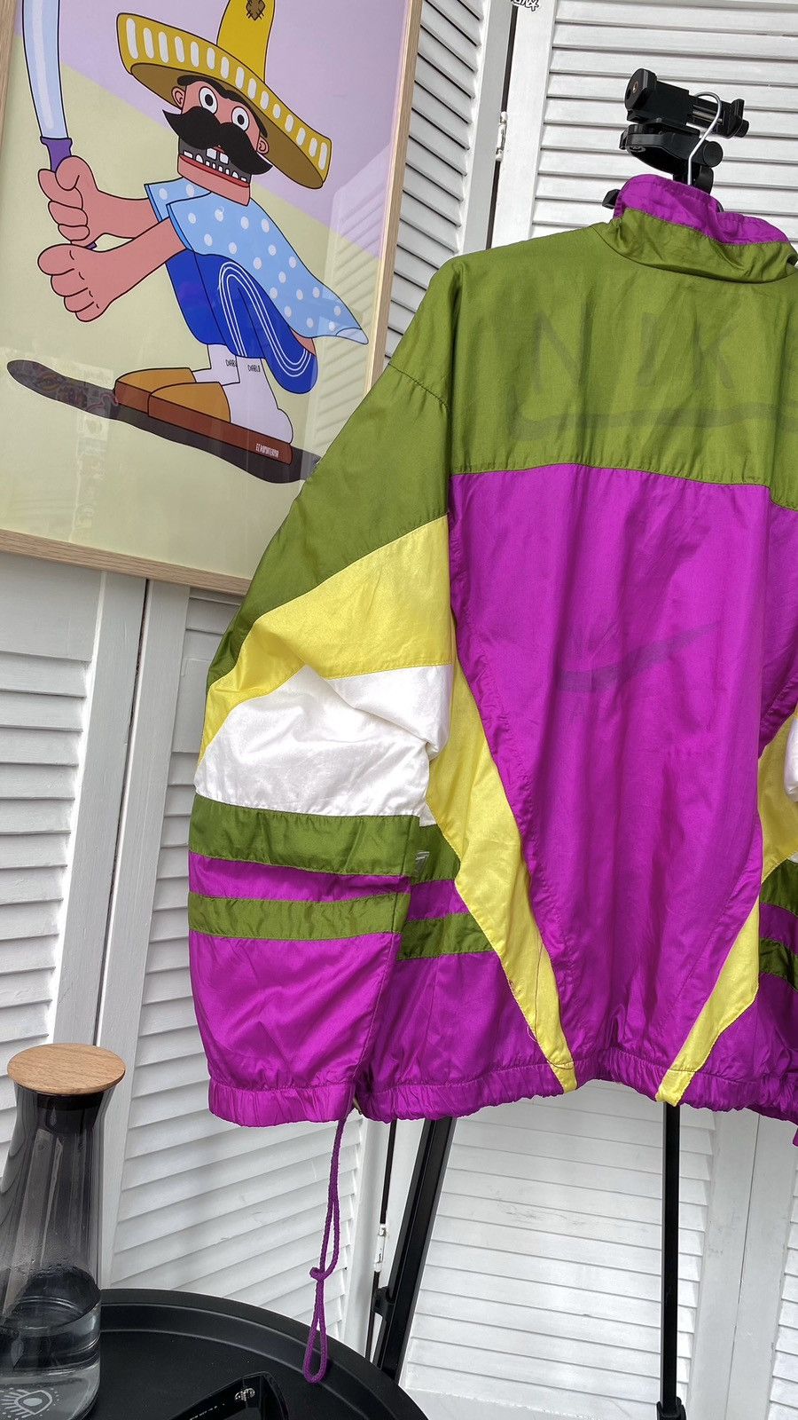 Nike × Vintage Vintage Nike International Track Retro Nylon Jacket 90s Size US L / EU 52-54 / 3 - 6 Thumbnail