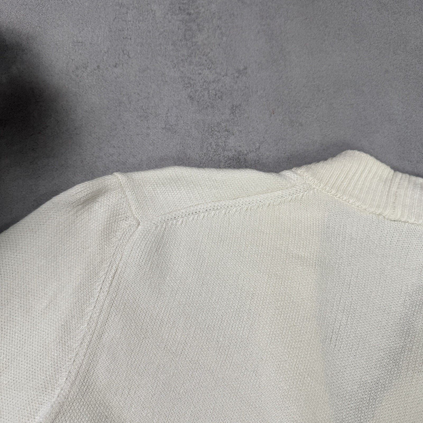 Zanone Zanone Men Linen/Cotton Cardigan Size 50 White Made In Italy Size US M / EU 48-50 / 2 - 14 Thumbnail