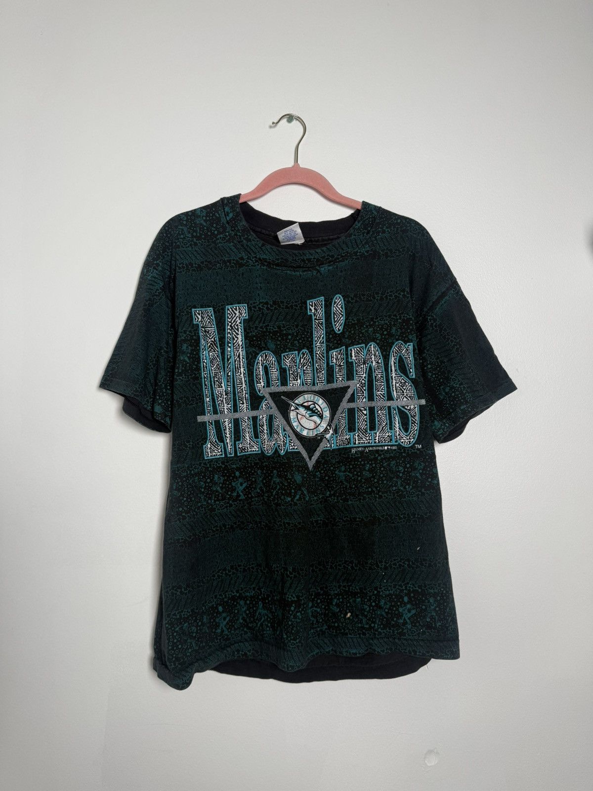 MLB Vintage 1993 Miami Marlins Single Stitch MLB Tee Size US XL / EU 56 / 4 - 1 Thumbnail