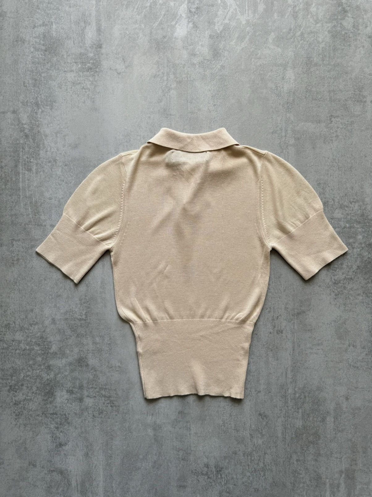 Japanese Brand NEVER DENIM Knit Polo Womens size XS Size XS / US 0-2 / IT 36-38 - 3 Thumbnail