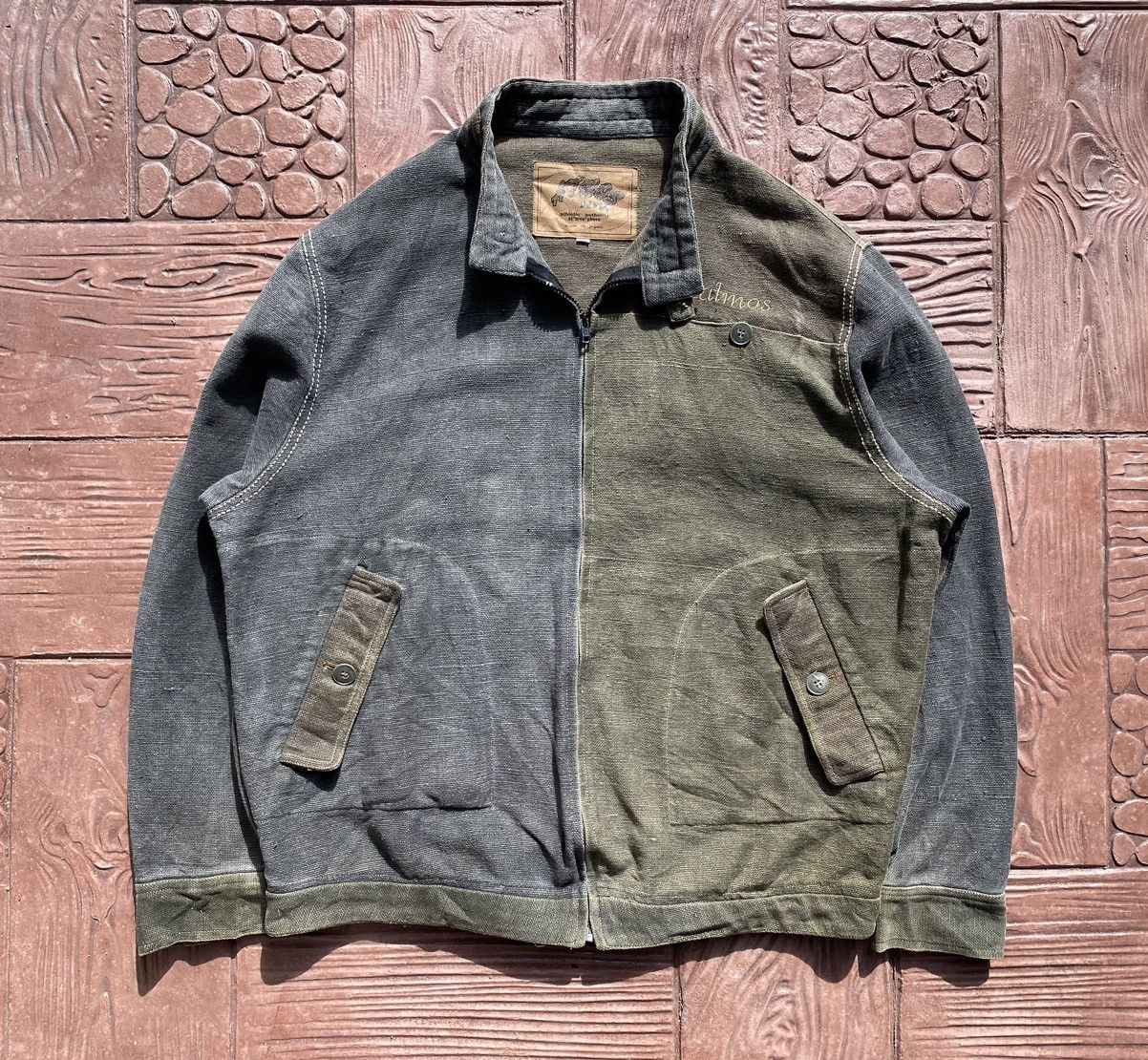atmos 🔥Rare ATMOSPHERE Denim Reconstructed Jacket Like Kapital Size US XL / EU 56 / 4 - 8 Thumbnail
