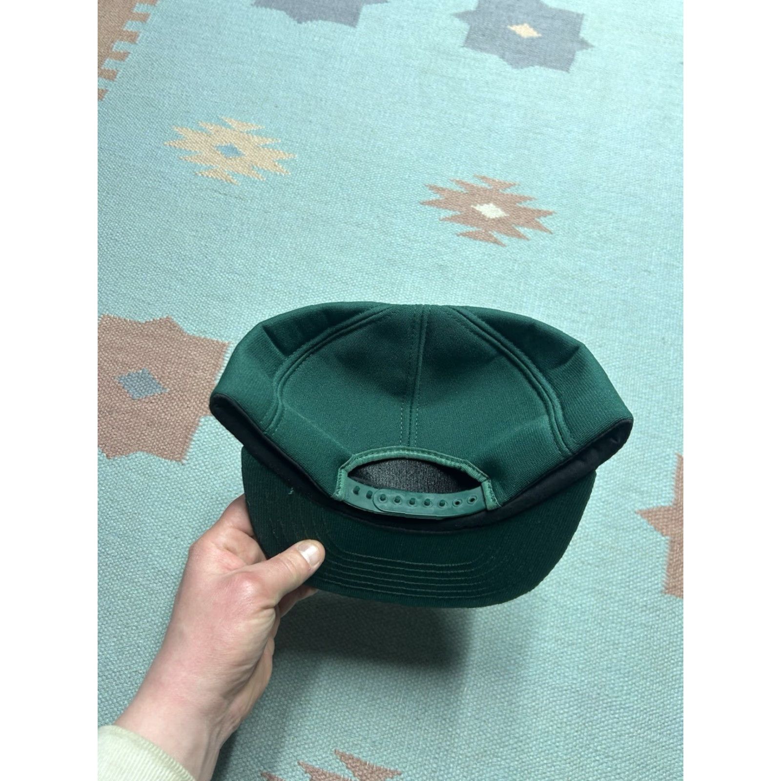 Vintage VINTAGE Auburn Snapback Hat Green USA Men Adjustable Michigan farm Ittner bean & grain auburn 80s cap Size ONE SIZE - 4 Thumbnail