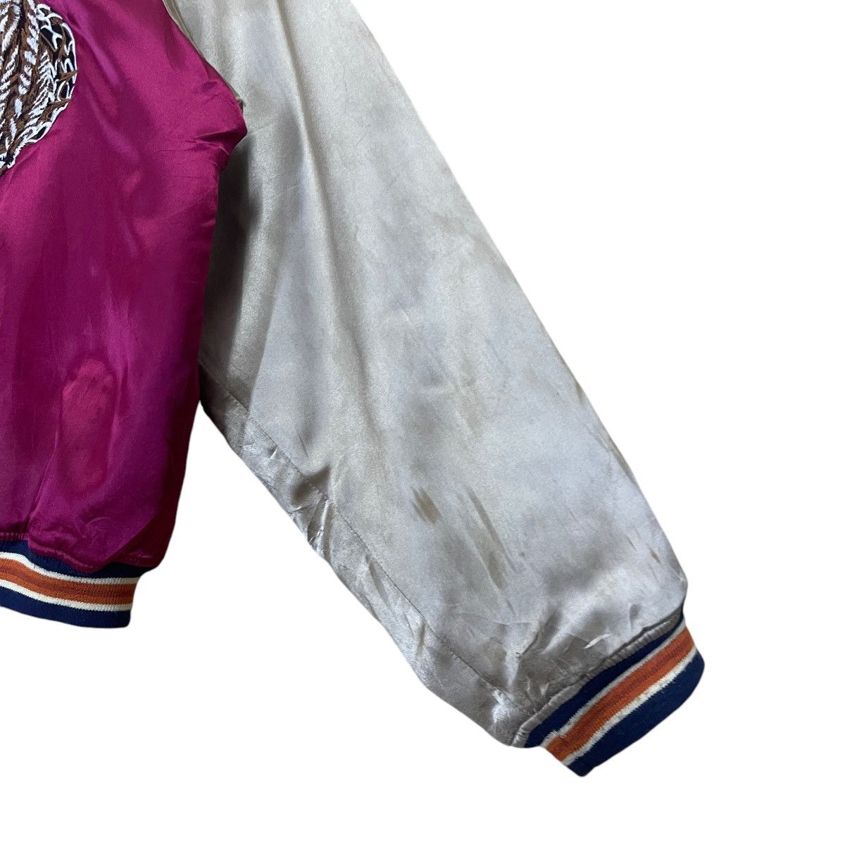 Japanese Brand Sukajan Dragon Embroidered Satin Jacket Size US M / EU 48-50 / 2 - 12 Thumbnail