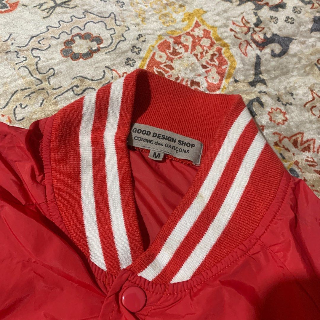Comme des Garcons × Japanese Brand Cdg varsity jacket big font Size US M / EU 48-50 / 2 - 2 Thumbnail