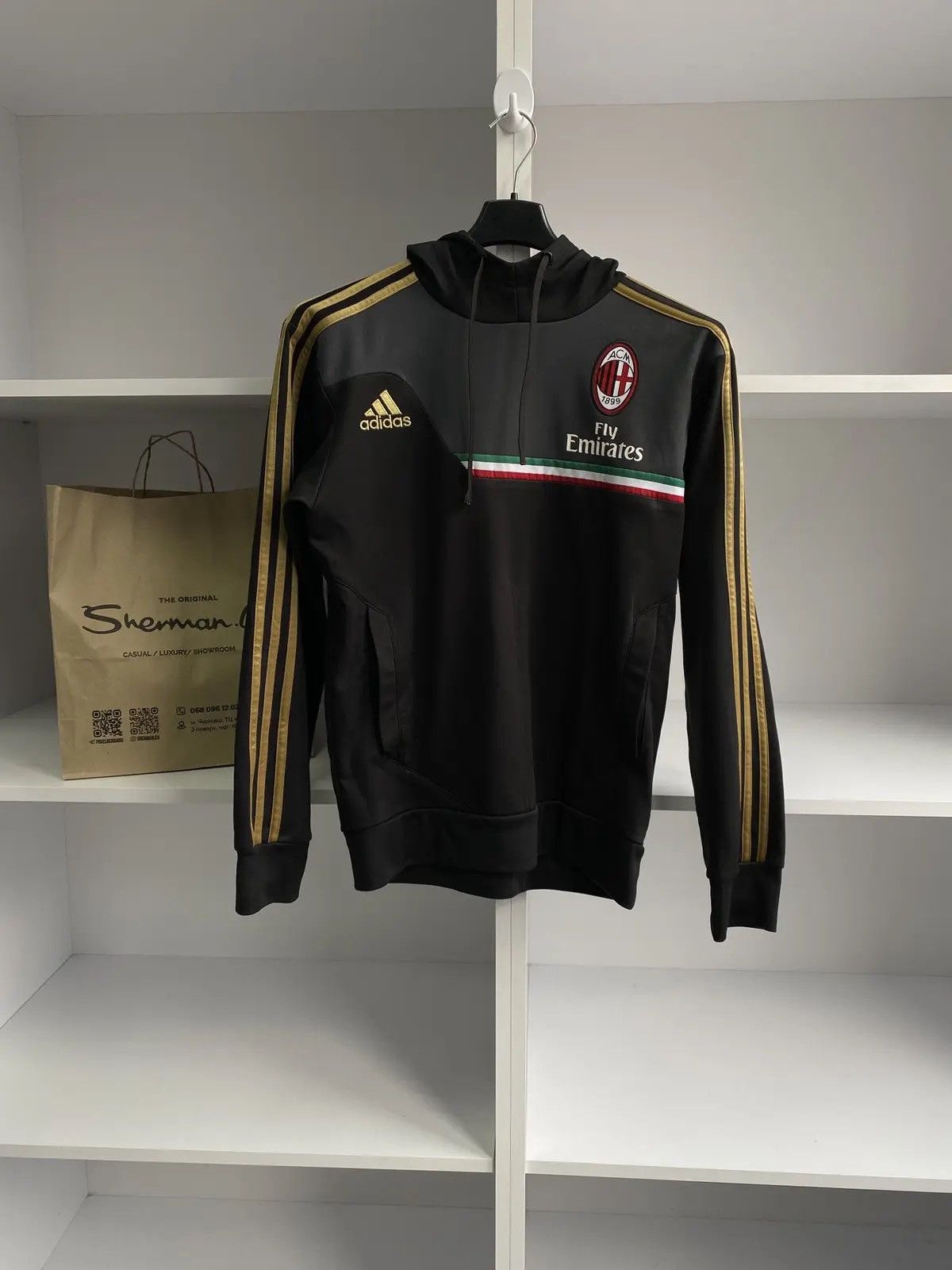 Vintage Adidas Milan Hoodie Sweatshirt