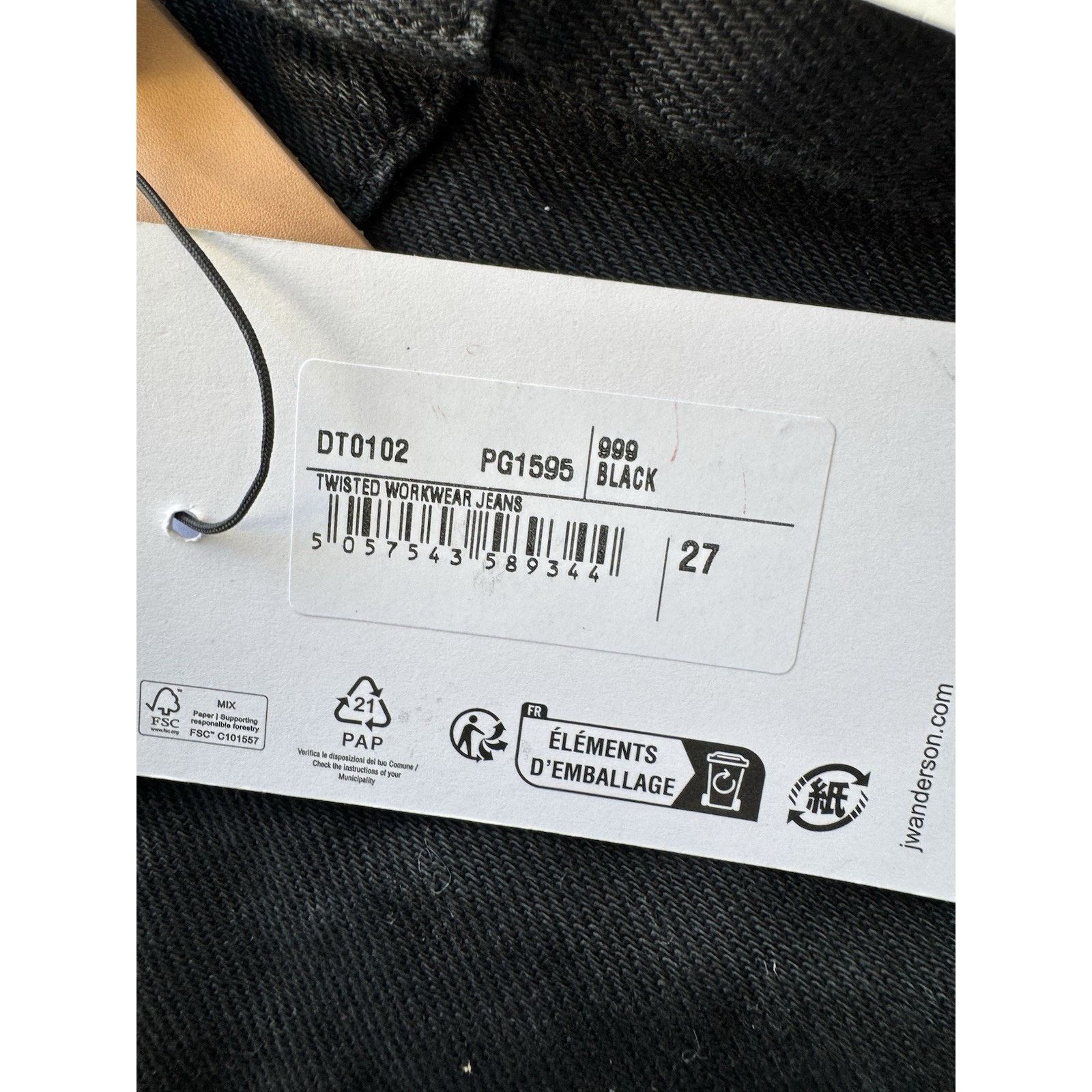 JW Anderson JW Anderson Twisted Workwear Jeans UNISEX Size 27" / US 4 / IT 40 - 5 Thumbnail