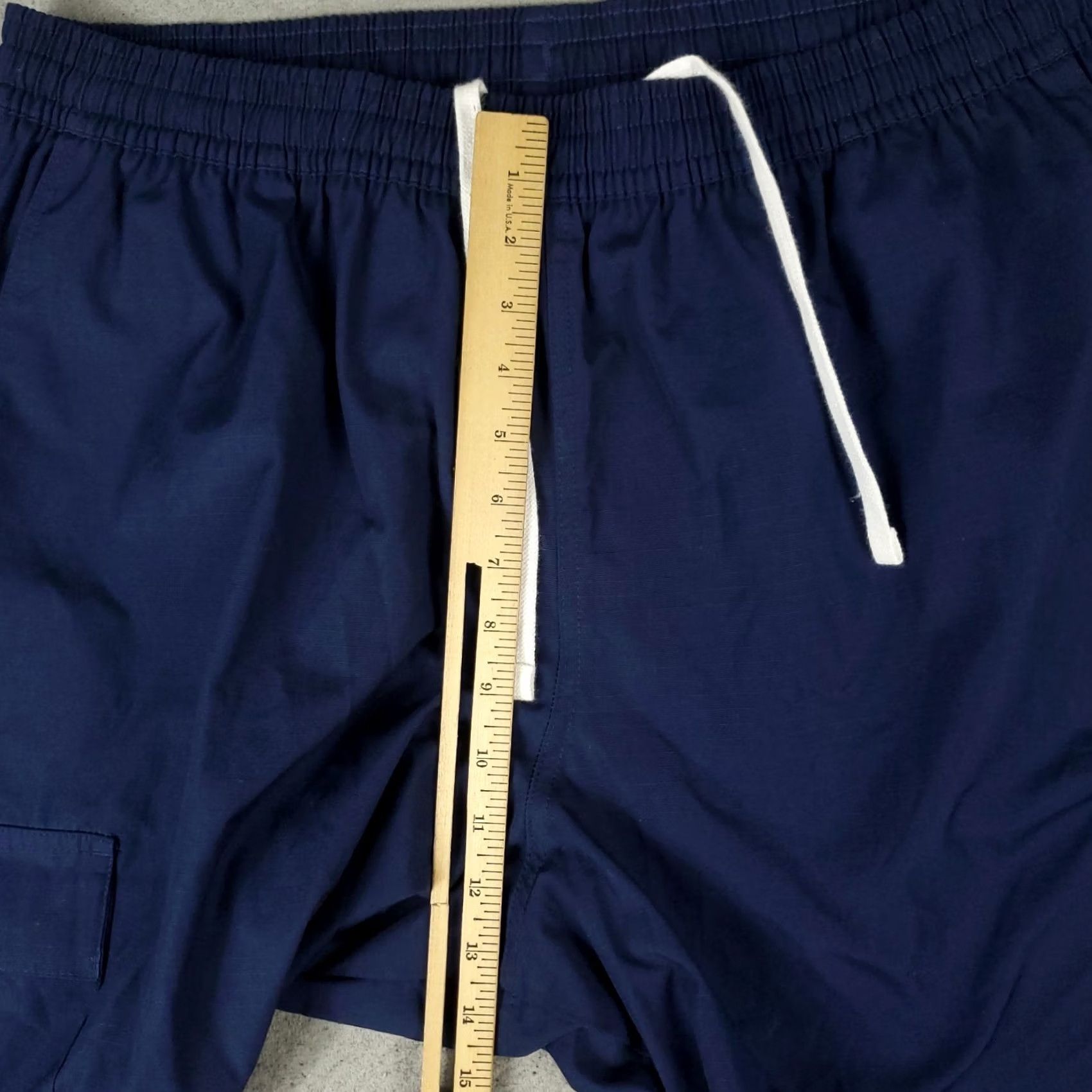 Nike Nike Pants Mens 2XL 36x30 Blue Cargo Drawstring Cotton Slash Pockets Size US 39 - 4 Thumbnail