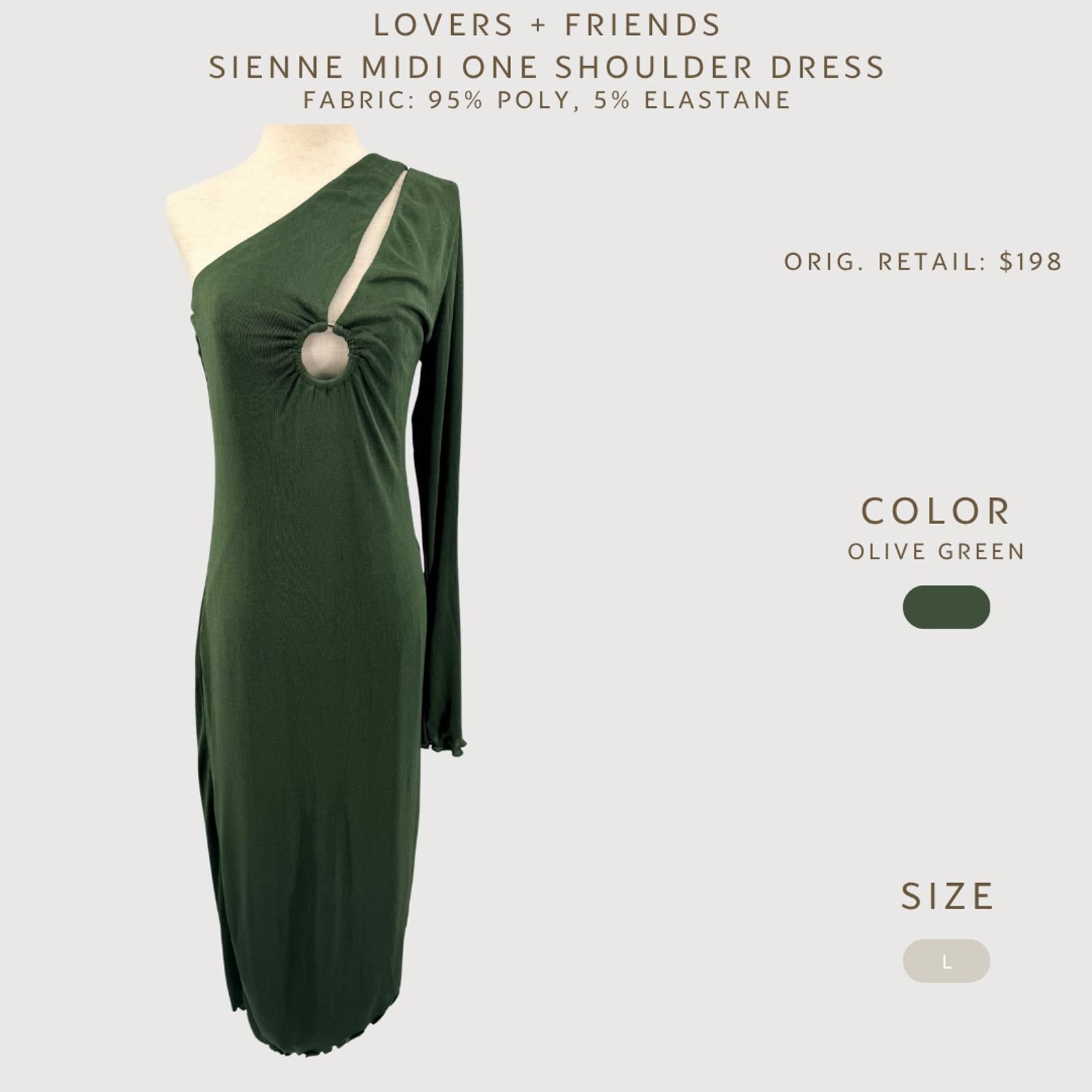 Other Revolve Lovers + Friends Sienne One Shoulder Dress L Size L / US 10 / IT 46 - 2 Thumbnail