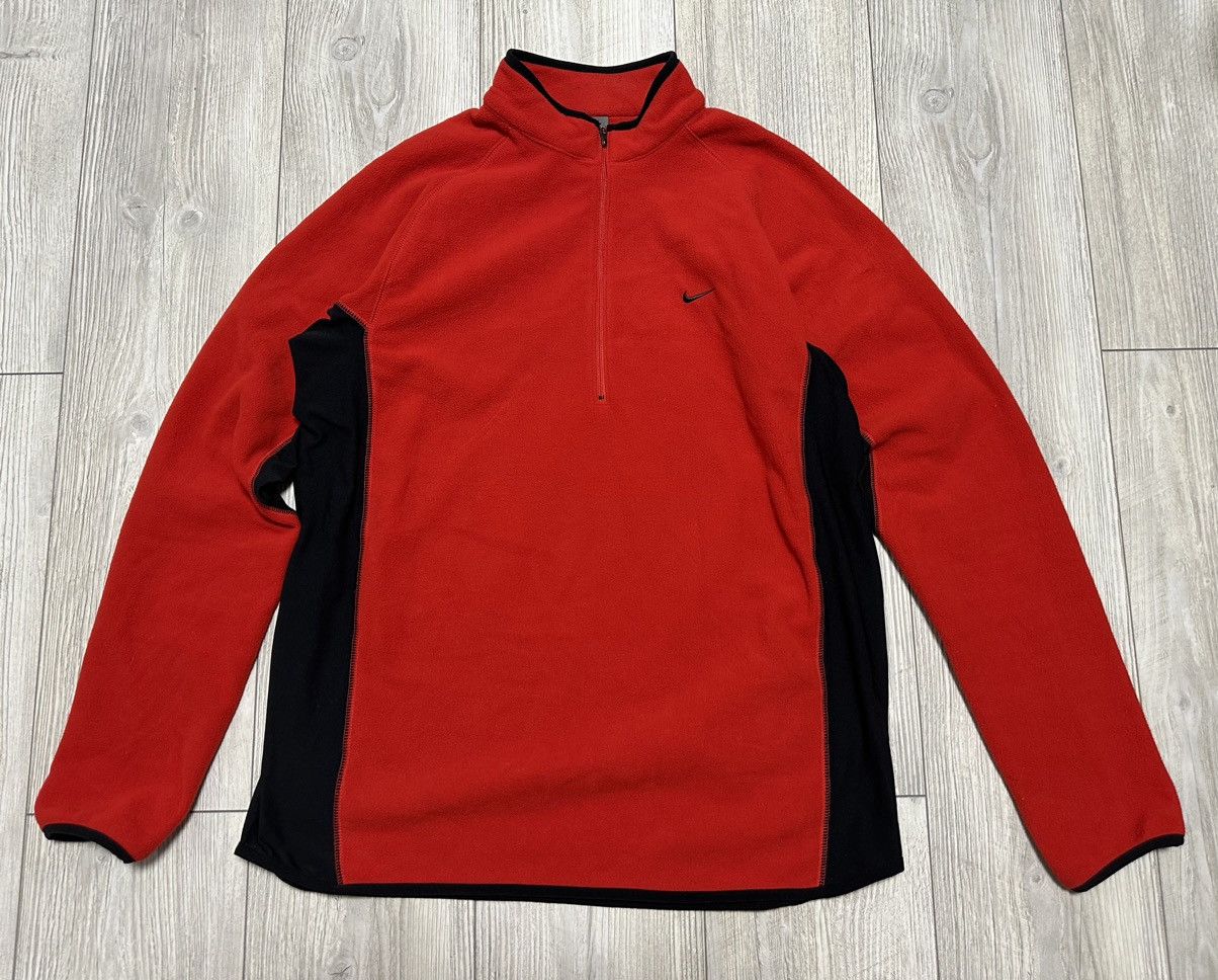 Nike Rare Vintage Fleece Jacket Nike Therma-Fit Outdoor Ski Style Size US XL / EU 56 / 4 - 1 Thumbnail