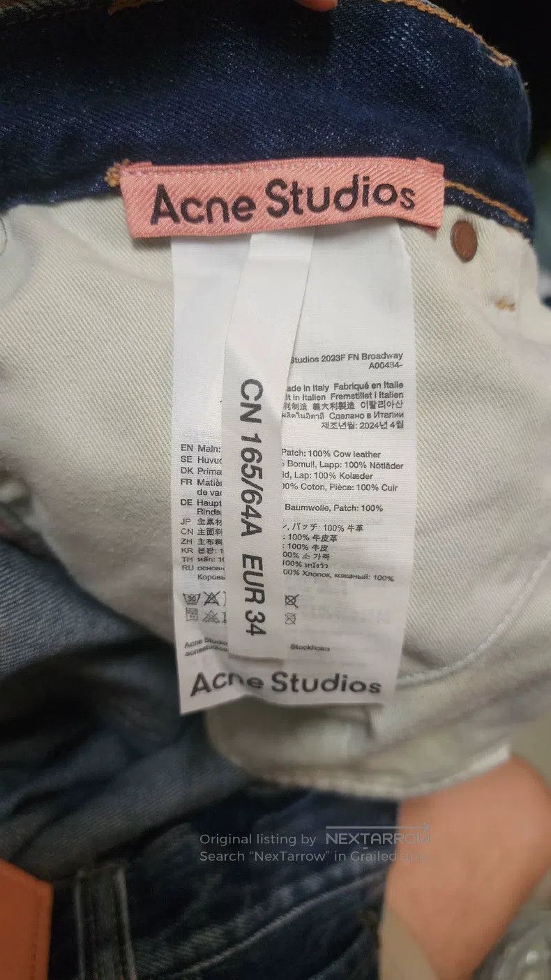 Acne Studios Acne Studios Blue water ripple jeans Size US 34 / EU 50 - 5 Thumbnail