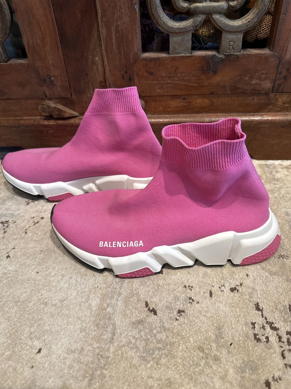 Balenciaga Balenciaga slip on pink shoes Size US 8 / IT 38 - 5 Thumbnail