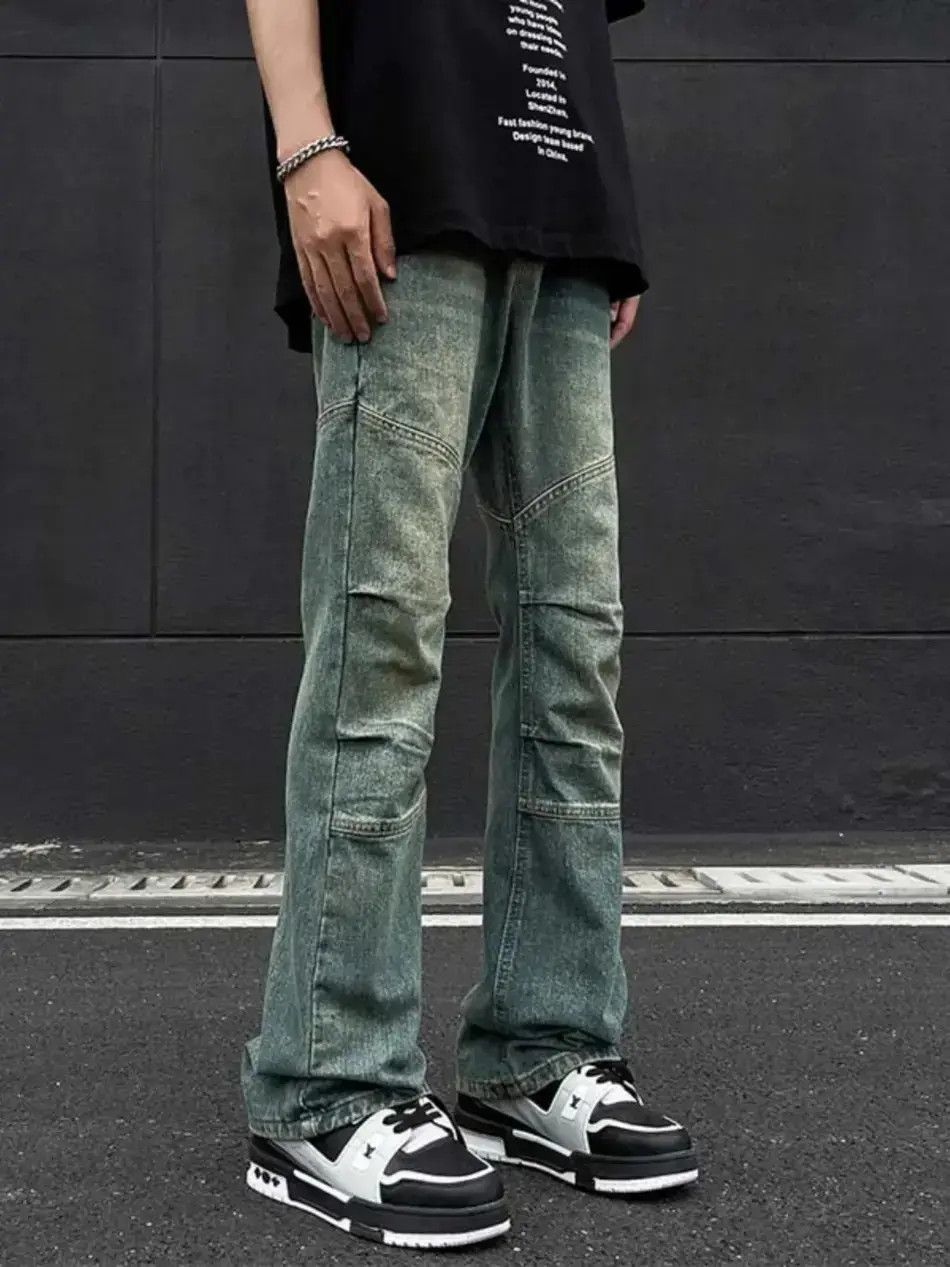 Japanese Brand Retro straight washed casual jeans Size US 32 / EU 48 - 1 Thumbnail