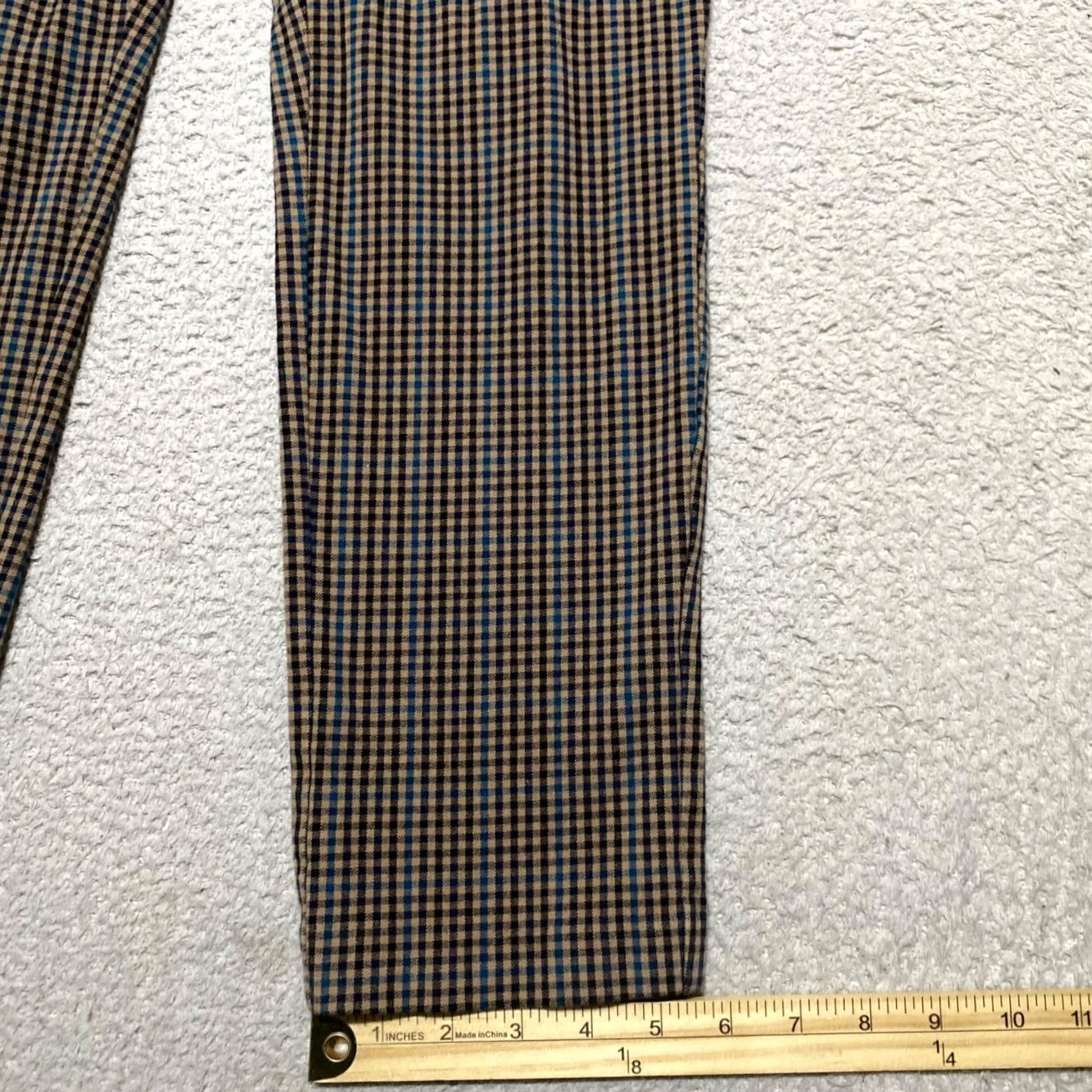 J. Jill J. Jill Pants Multicolor Plaid Petite 8P Straight Ankle Mid Rise Stretch Womens Size 30" / US 8 / IT 44 - 5 Thumbnail