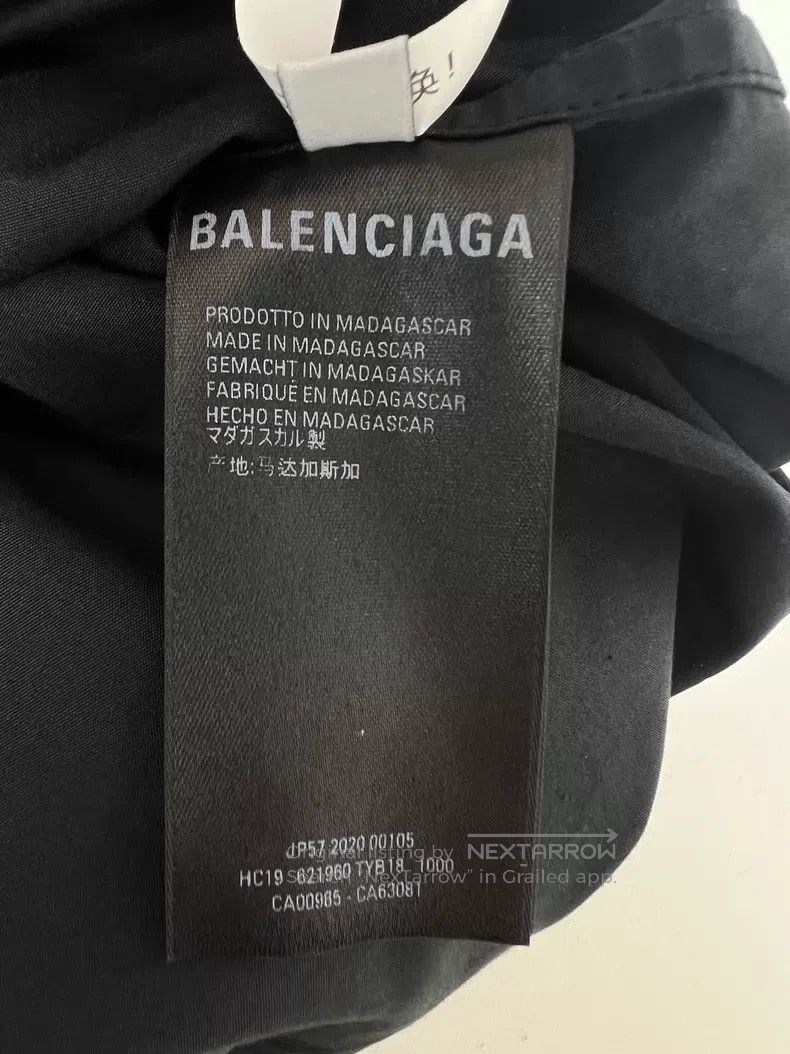 Balenciaga Balenciaga Black Coke Shirt Size XS / US 0-2 / IT 36-38 - 7 Thumbnail