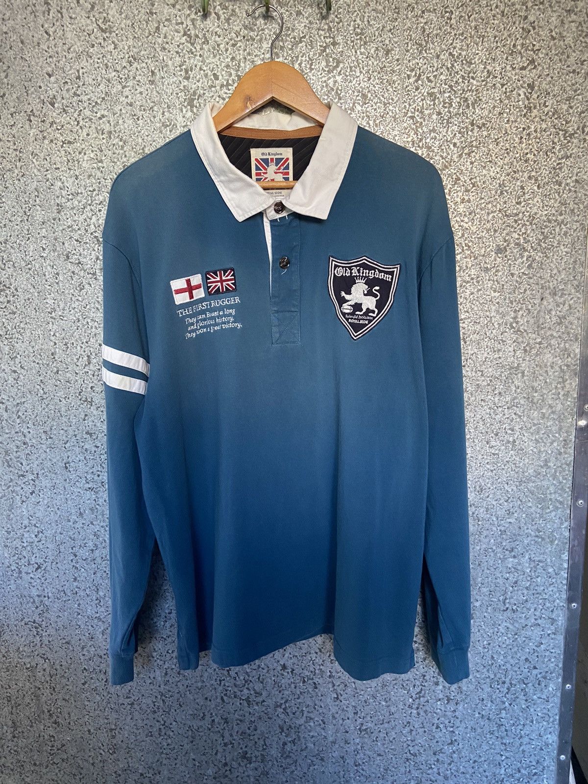 Japanese Brand 🔥 Old Kingdom Royal Side Rugby polos long sleeve Size US XL / EU 56 / 4 - 2 Thumbnail