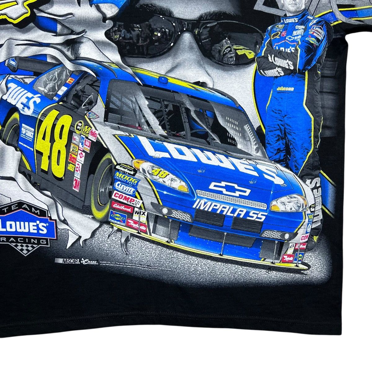Chase Authentics 08 NASCAR Jimmie Johnson Chase Authentics All Over Print Tee Size US L / EU 52-54 / 3 - 13 Thumbnail