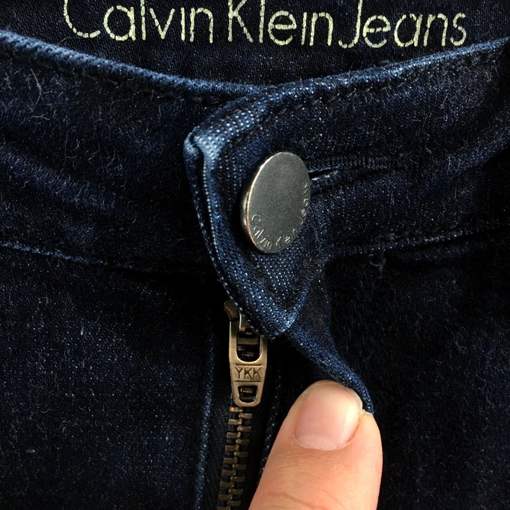 Calvin Klein Calvin Klein Skinny Jeans Womens 8X30 Blue Denim Mid Rise Zip Fly Button Front Jeans Size 30" / US 8 / IT 44 - 5 Thumbnail