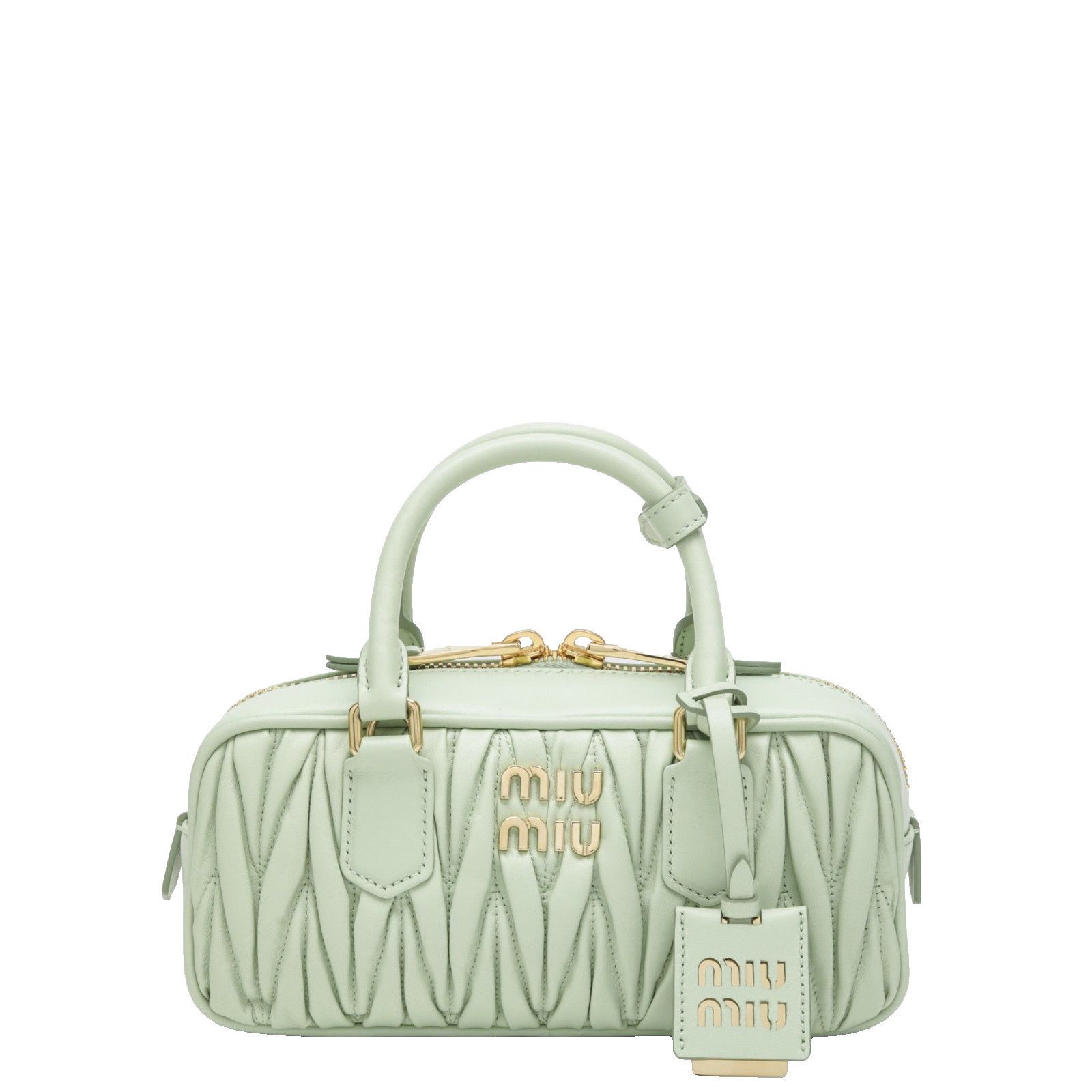 Miu Miu MIU MIU $3500 Regular Arcadie Aqua Matelassé Nappa Leather B Size ONE SIZE - 1 Thumbnail