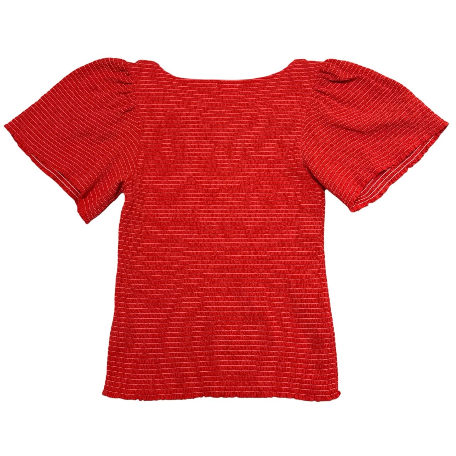 Nation LTD Nation Scarlett Smocked Flutter Sleeve Top Cotton Red Small Size S / US 4 / IT 40 - 8 Thumbnail