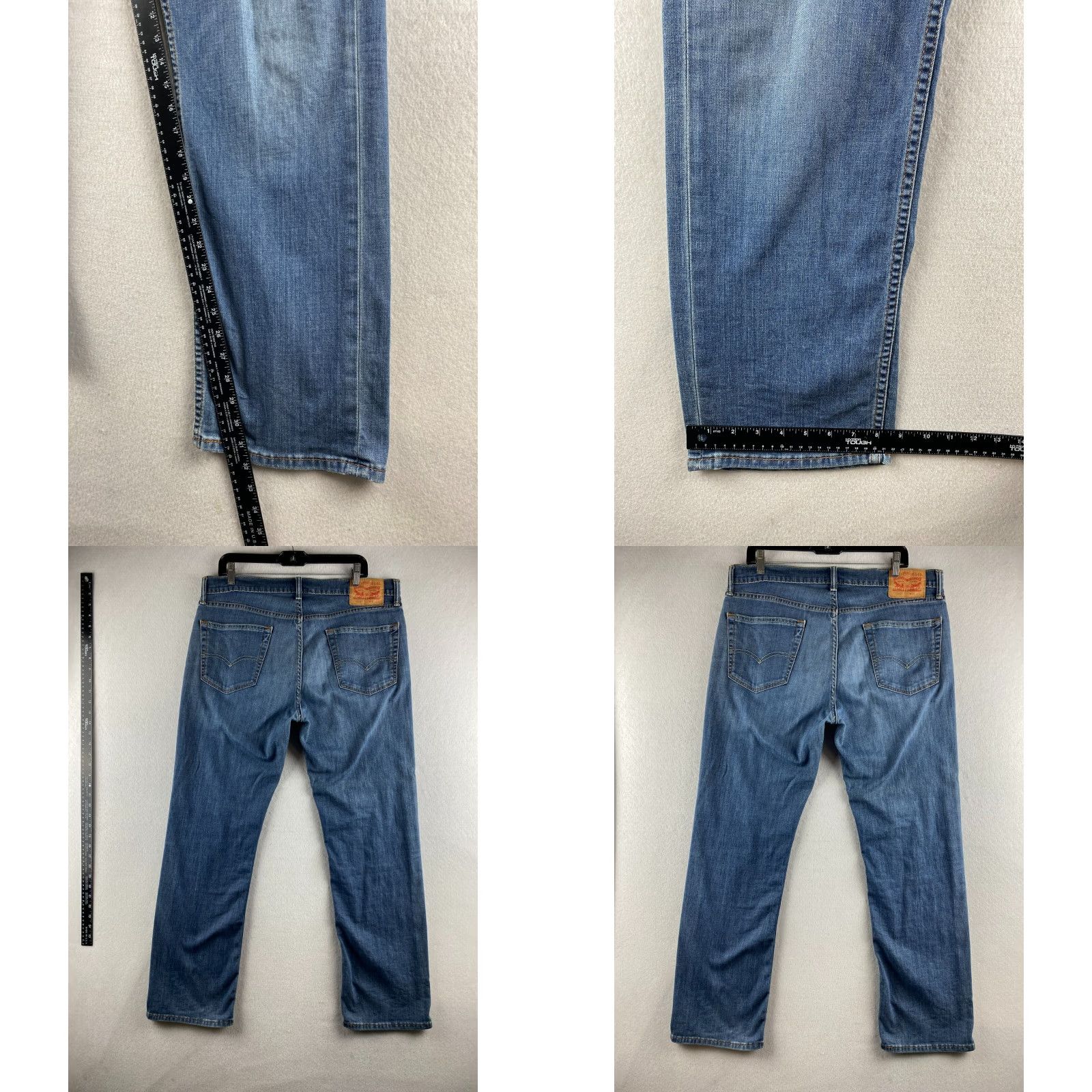 Levi's Levi's Jeans Mens 559 Blue Relaxed Straight 36 x 32 Distressed Medium Wash Denim 5-Pocket Design Jeans Mens Size US 36 / EU 52 - 9 Thumbnail