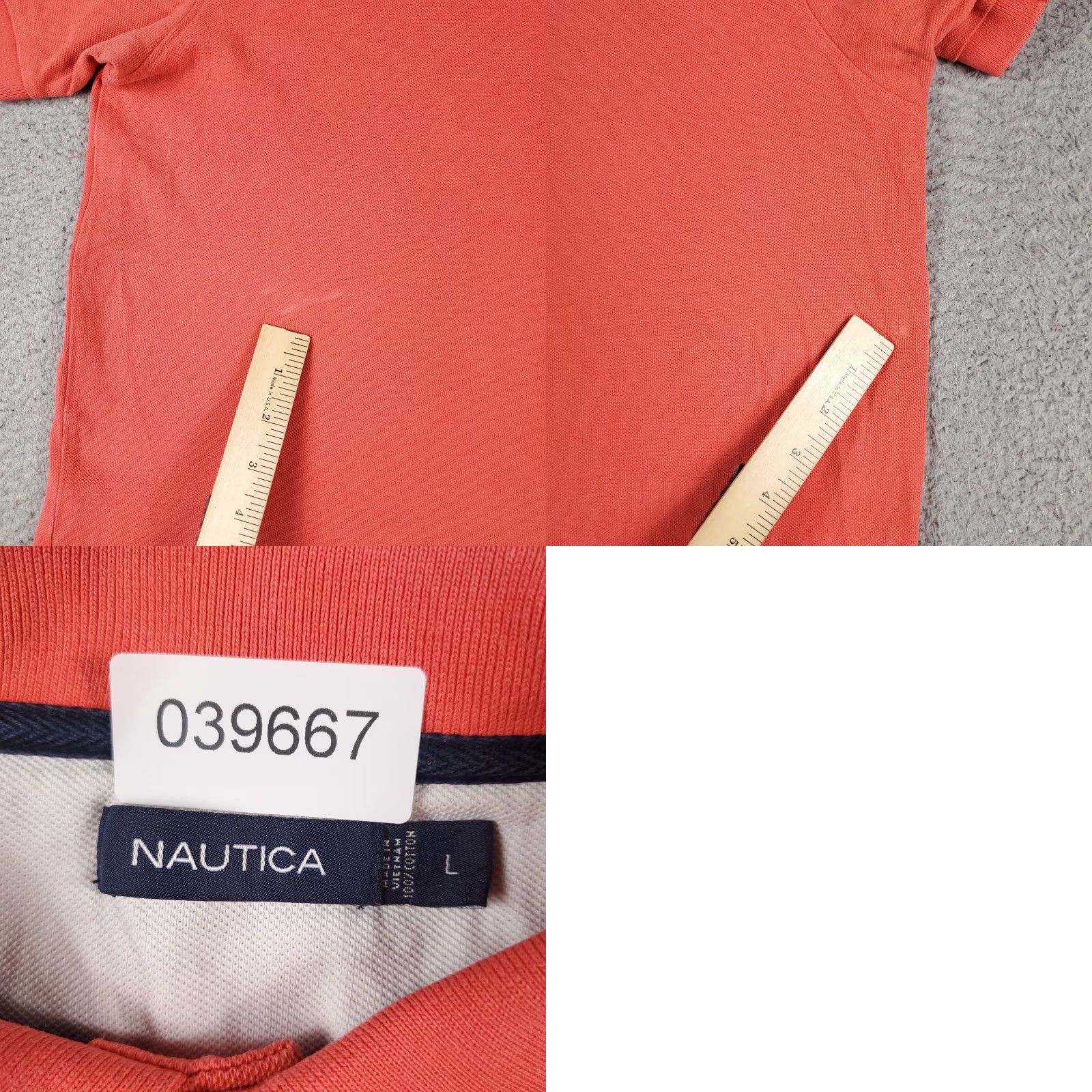 Nautica Nautica Polo Shirt Mens Large Pink Golf Casual Short Sleeve Adult Regular Fit Shirt Size US L / EU 52-54 / 3 - 8 Thumbnail