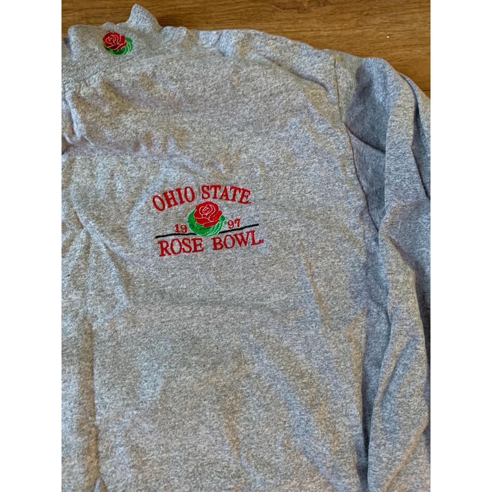 Cotton Traders Vintage Ohio state rose bowl Sweatshirt size large 1990s 80s Size US L / EU 52-54 / 3 - 2 Thumbnail