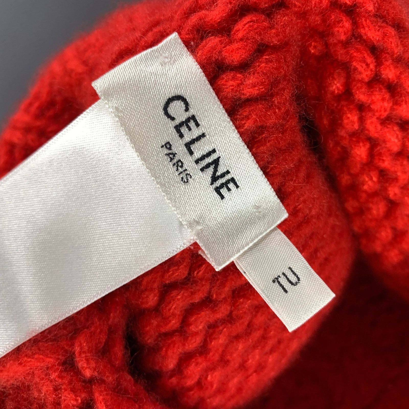 Celine CELINE Size One Size Red Cashmere Size ONE SIZE - 5 Thumbnail
