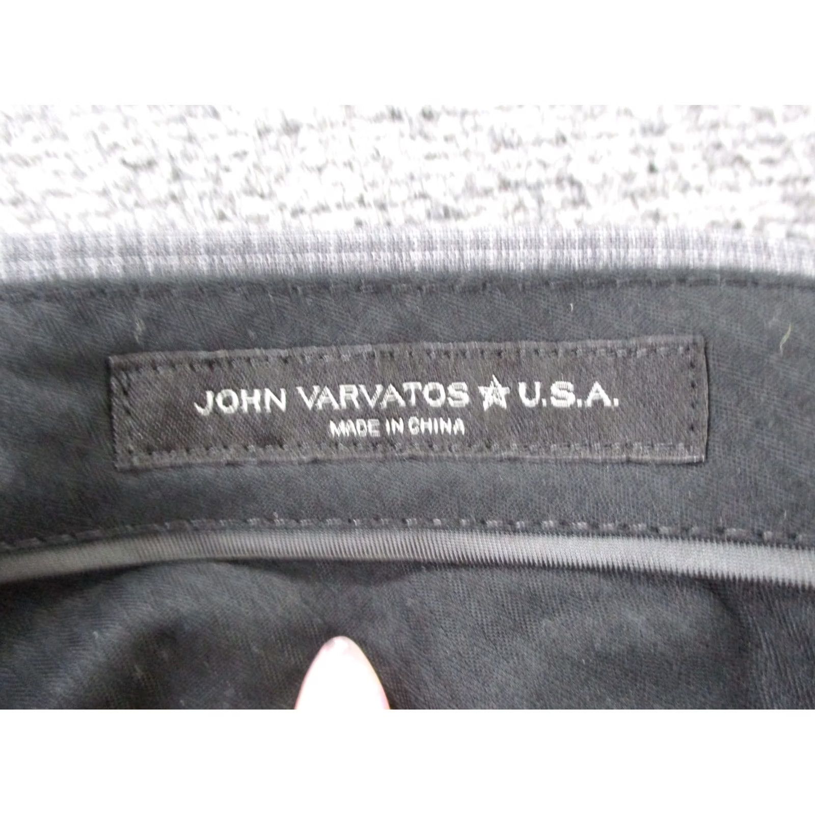 John Varvatos John Varvatos Pants Men 38 X 31 Gray Wool Tailored Dress Business Suit Pants Size 34R - 7 Thumbnail