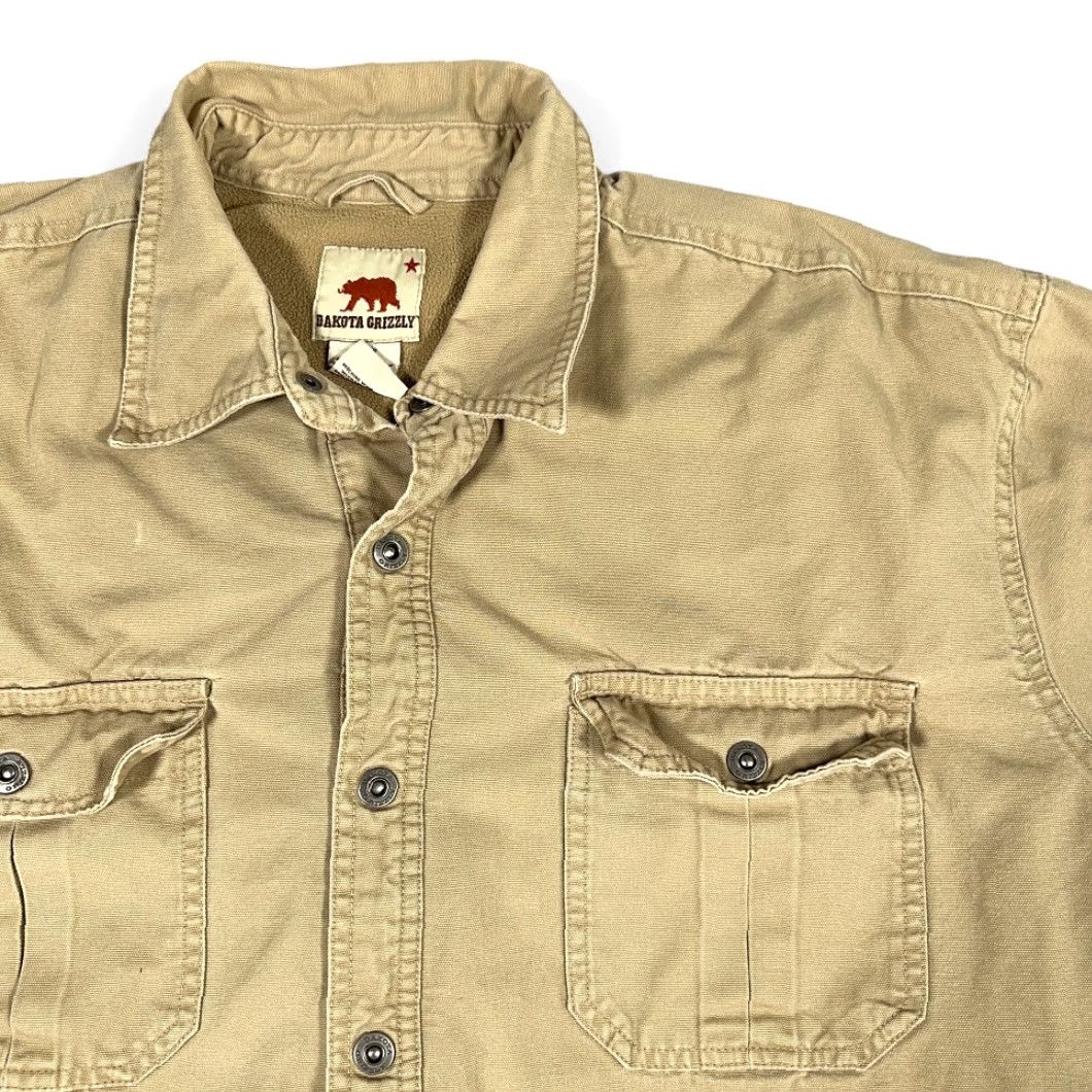 Vintage Dakota Grizzly Shirt Adult XL Brown Lined Shacket Canvas Workwear Barn Size US XL / EU 56 / 4 - 2 Thumbnail