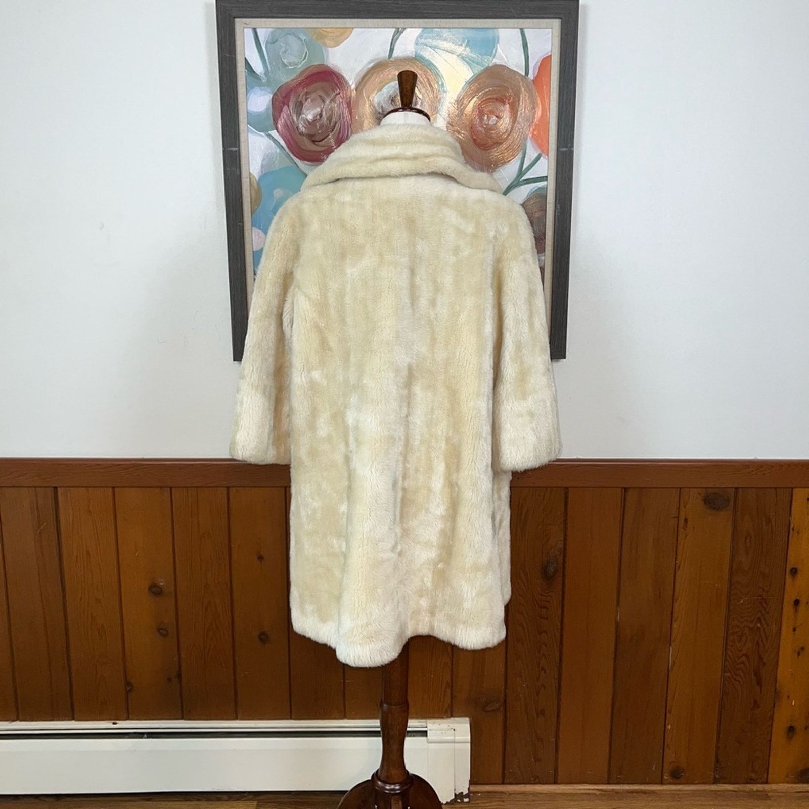 Vintage Funky Vintage 1960s/70s Alatia Almanac Faux Fur Coat! Size L / US 10 / IT 46 - 5 Thumbnail