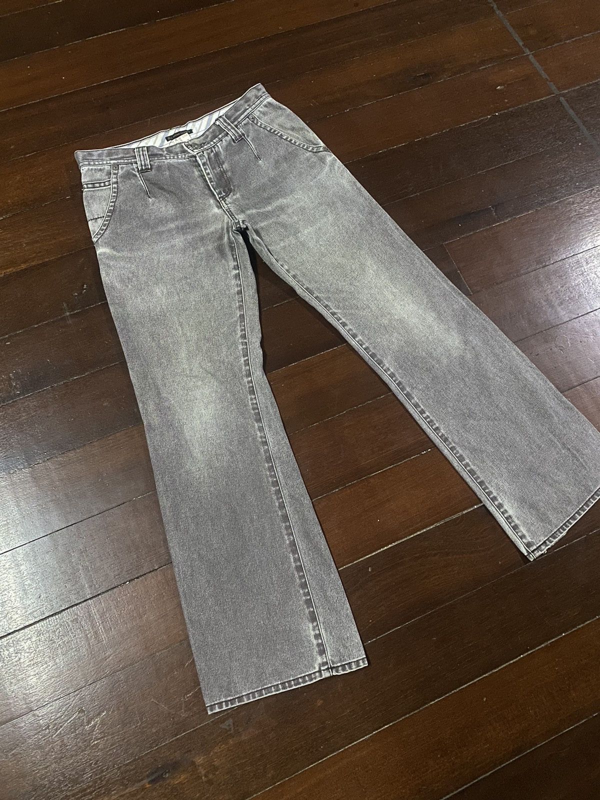 If Six Was Nine × Le Grande Bleu (L.G.B.) × Tornado Mart FIRE 🔥 Buona Giornata Flare BOOTCUT BELL BOTTOM WIDE LEG Size US 34 / EU 50 - 2 Thumbnail