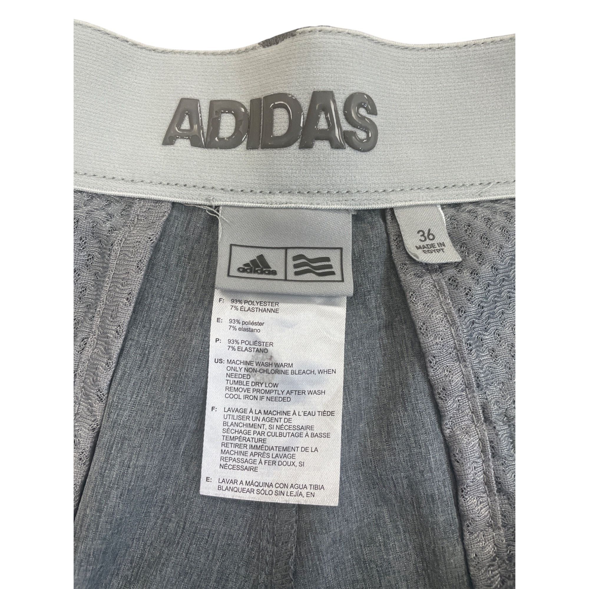 Adidas Adidas Mens Gray Performance Golf Casual Shorts Size 36 SKU Size US 36 / EU 52 - 10 Thumbnail