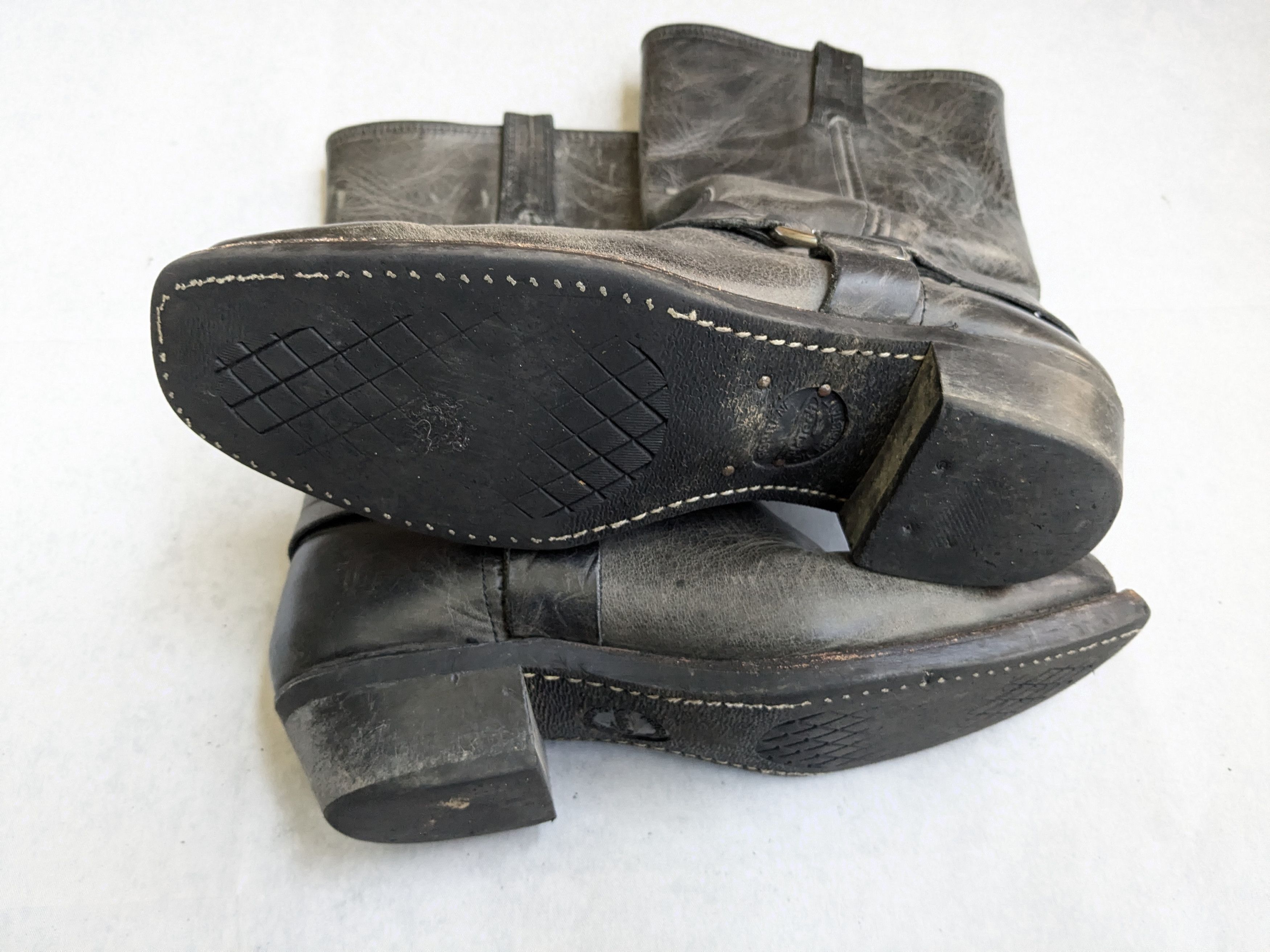 Frye Frye Harness Boots Black 8 Leather Buckle Size US 8 / EU 41 - 15 Thumbnail