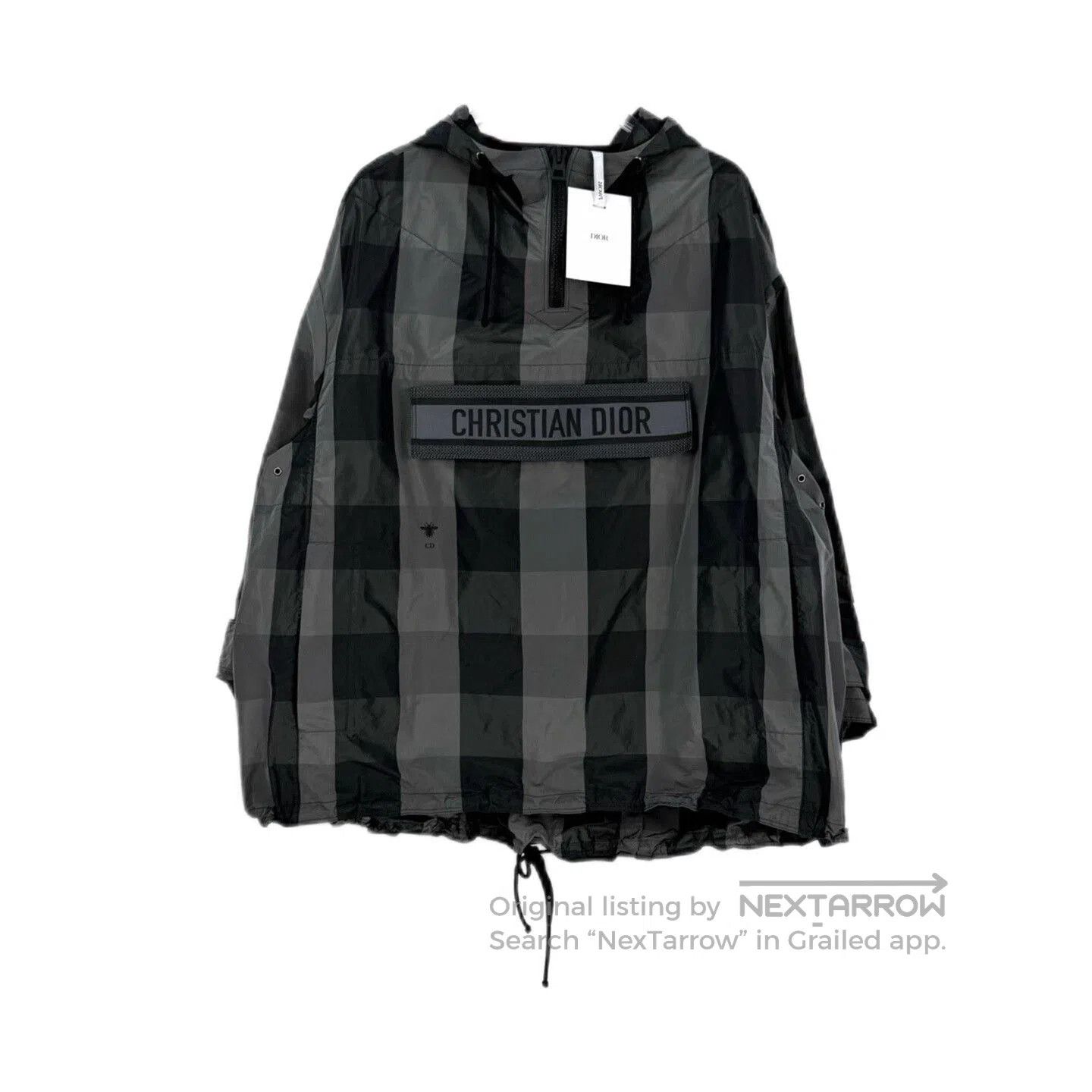 Dior dior black gray plaid logo hooded jacket. Size US S / EU 44-46 / 1 - 1 Thumbnail