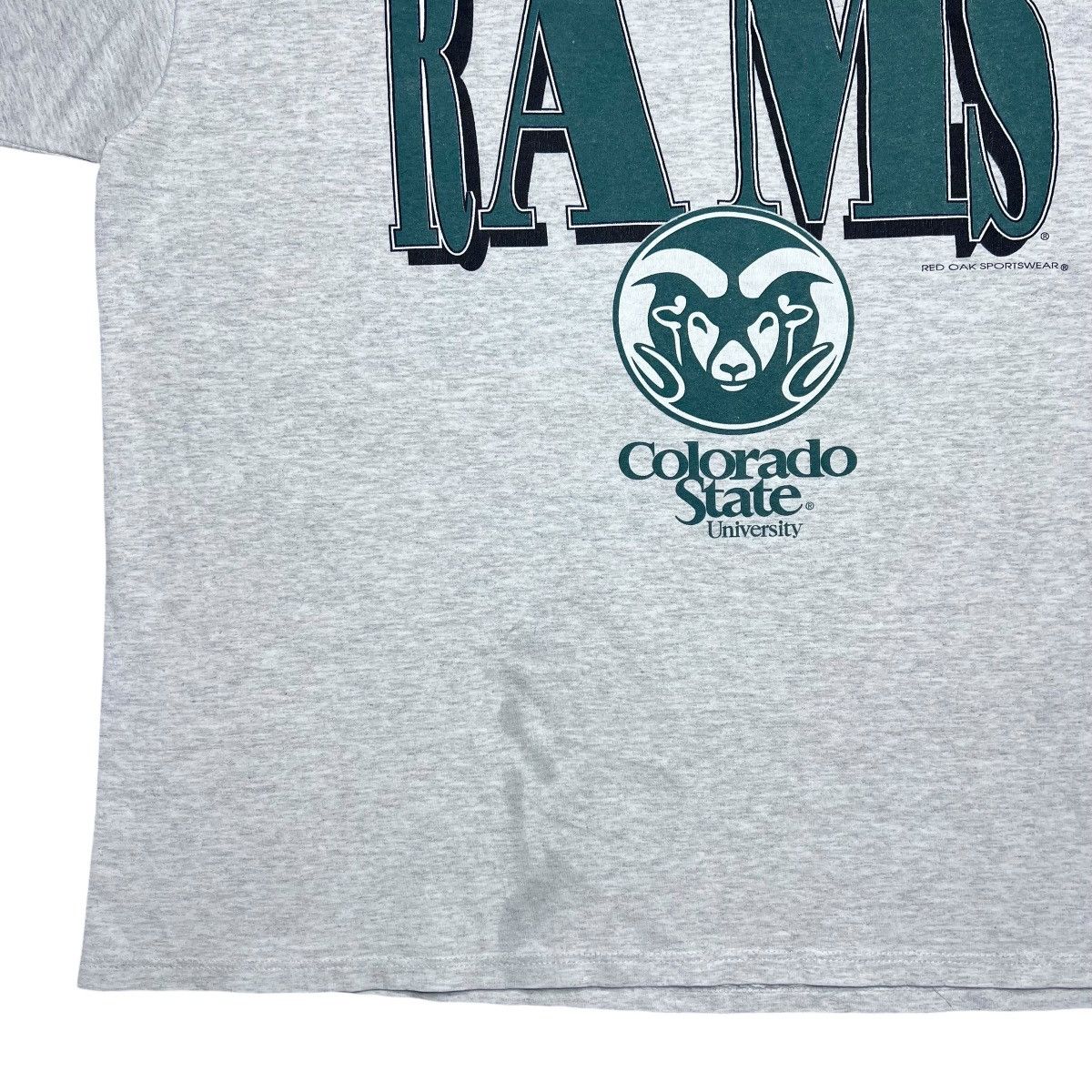 NCAA Vtg 1990s NCAA Colorado State Rams Spell Out 3D Logo T-Shirt Size US XXL / EU 58 / 5 - 6 Thumbnail