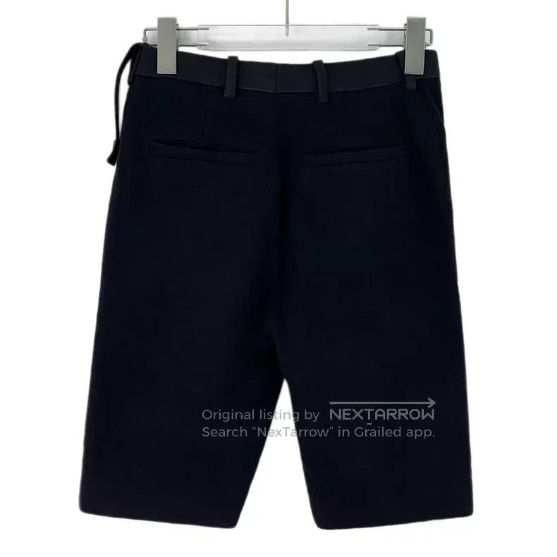 Louis Vuitton Louis Vuitton Black Linen Wool Mixed Straight Leg Shorts Size US 34 / EU 50 - 2 Thumbnail