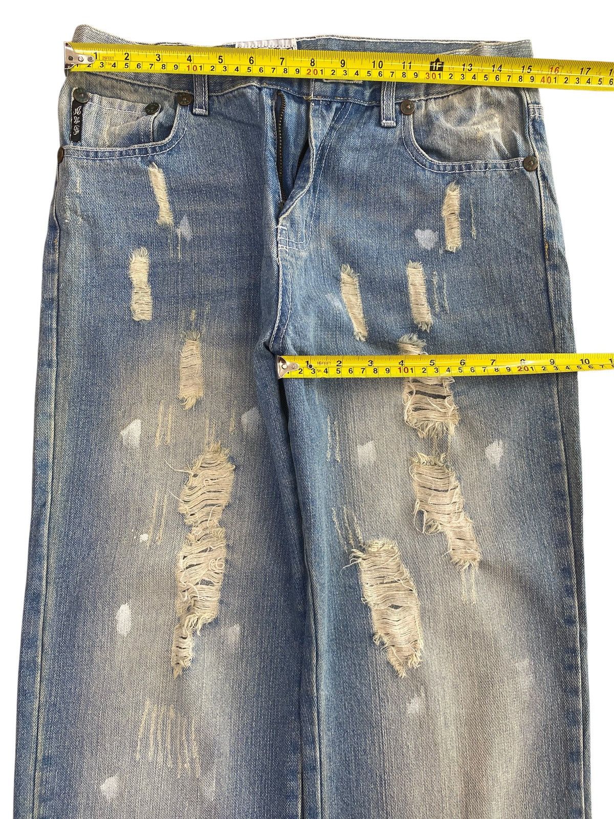 Other America & First Brand Ripped Faded Wash Style Baggy Jeans Size US 30 / EU 46 - 5 Thumbnail